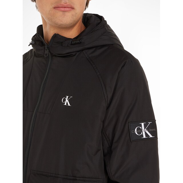 Calvin Klein Jeans Steppjacke »PADDED HOODED HARRINGTON«, mit Kapuze ▷  kaufen | BAUR