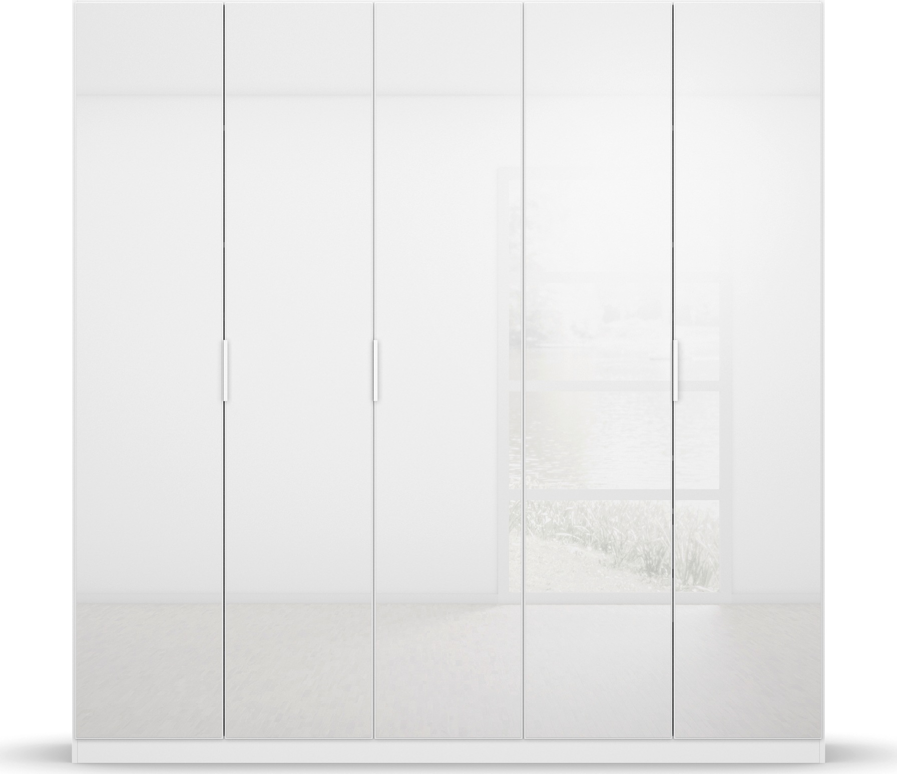 rauch Drehtürenschrank »Kleiderschrank Schrank Garderobe KOLUNA mit hochwertiger Glasfront«, inkl. 2 Innenschubladen sowie extra Einlegeböden MADE IN GERMANY