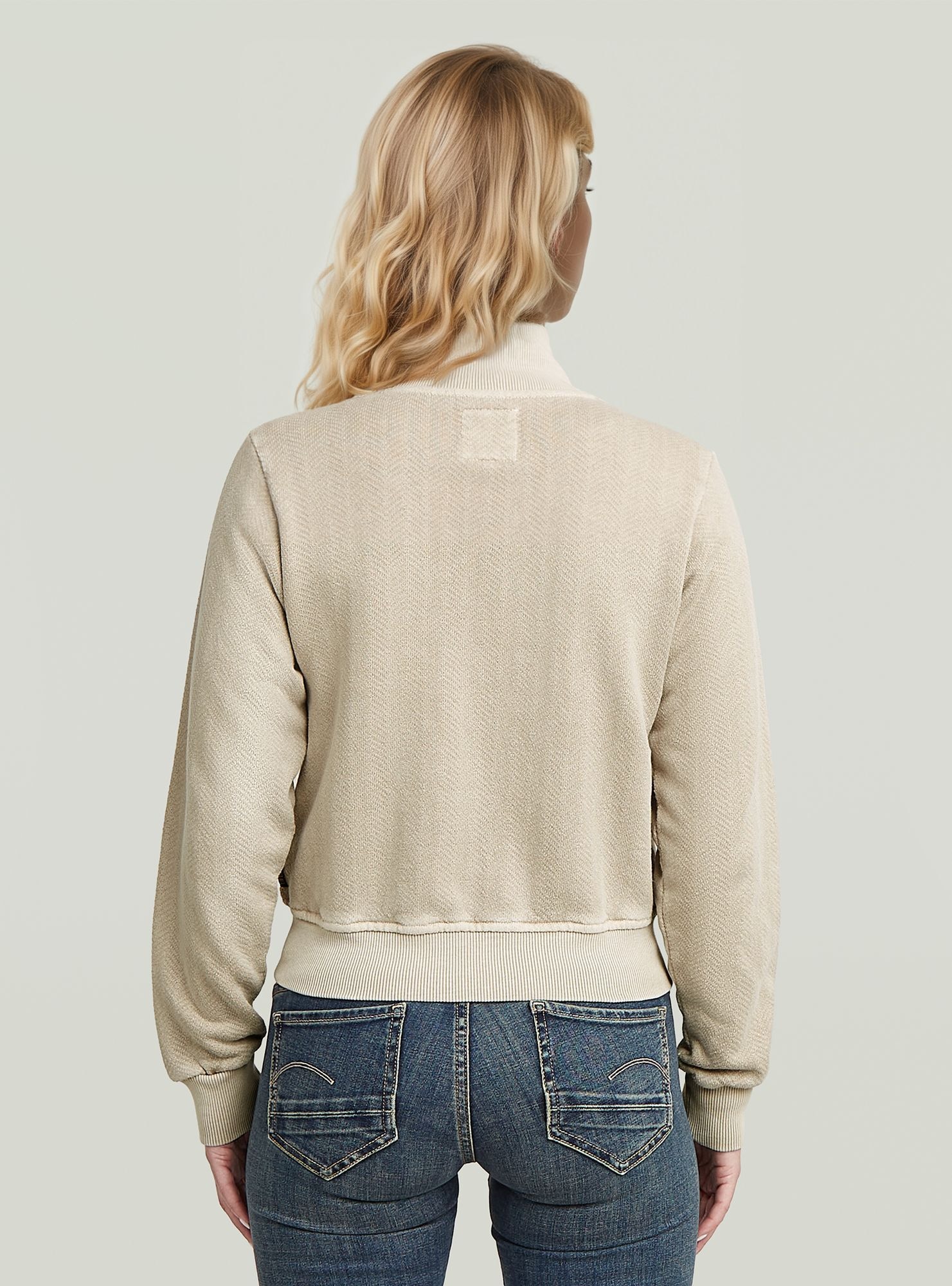 G-STAR Longpullover "Overdyed Slim Track Sweater Jacke" günstig online kaufen