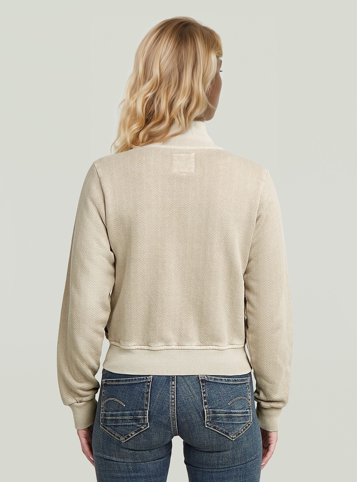 G-STAR Longpullover "Track Overdyed Slim Sweaterjacke" günstig online kaufen