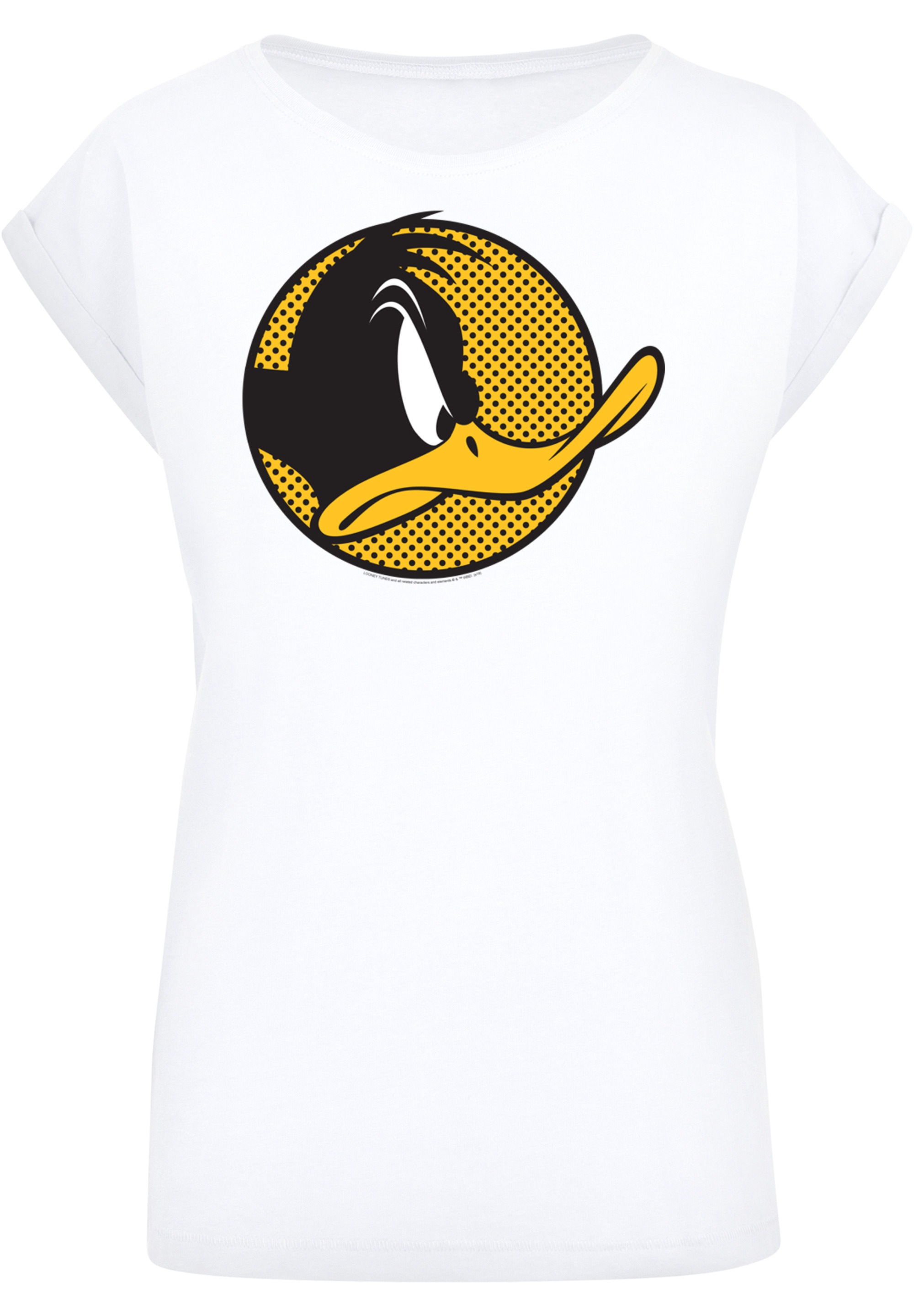F4NT4STIC T-Shirt »Looney Tunes Daffy Duck Dotted Cartoon«, Damen,Premium Merch,Regular-Fit,Kurze Ärmel,Bedruckt