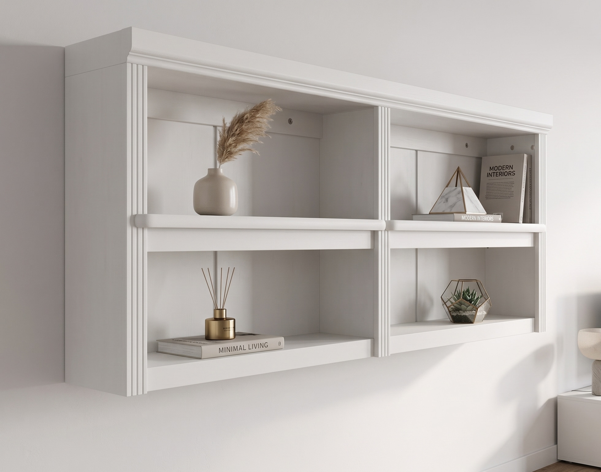 OTTO home Wandregal »Soeren« B/T/H: 158/29/67 cm,  aus massiver Kiefer, 4 offene Fächer, FSC®-zertifiziert