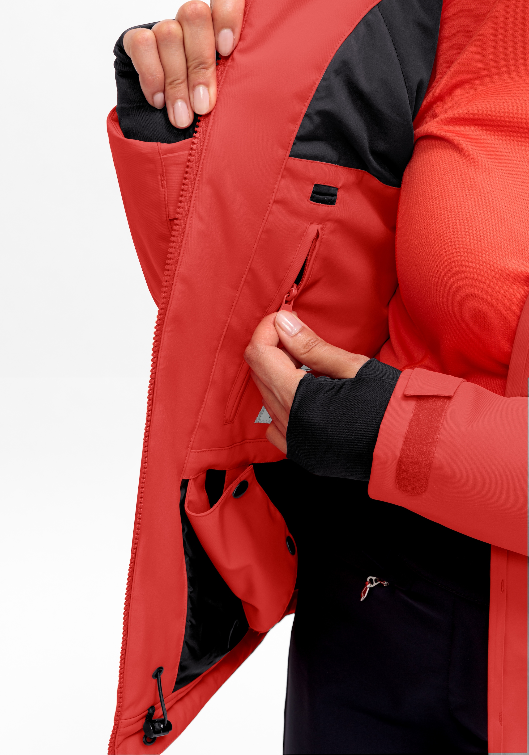 Maier Sports Skijacke »Straja« Damen Winterjacke, wind/wasserdicht, 3 RV-Taschen und Kapuze