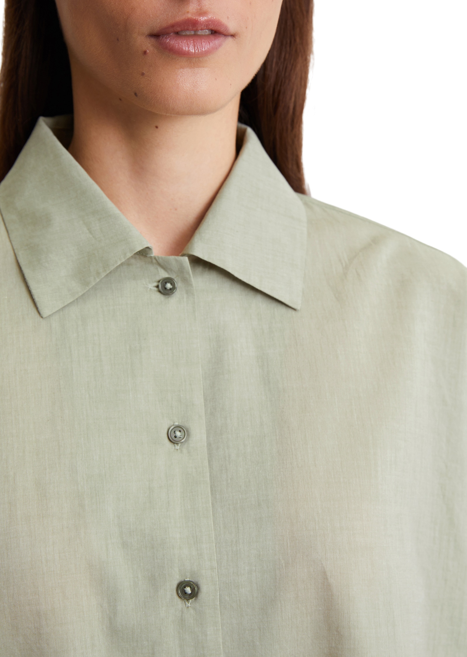Marc O'Polo Langarmbluse »aus Baumwoll-Chambray«