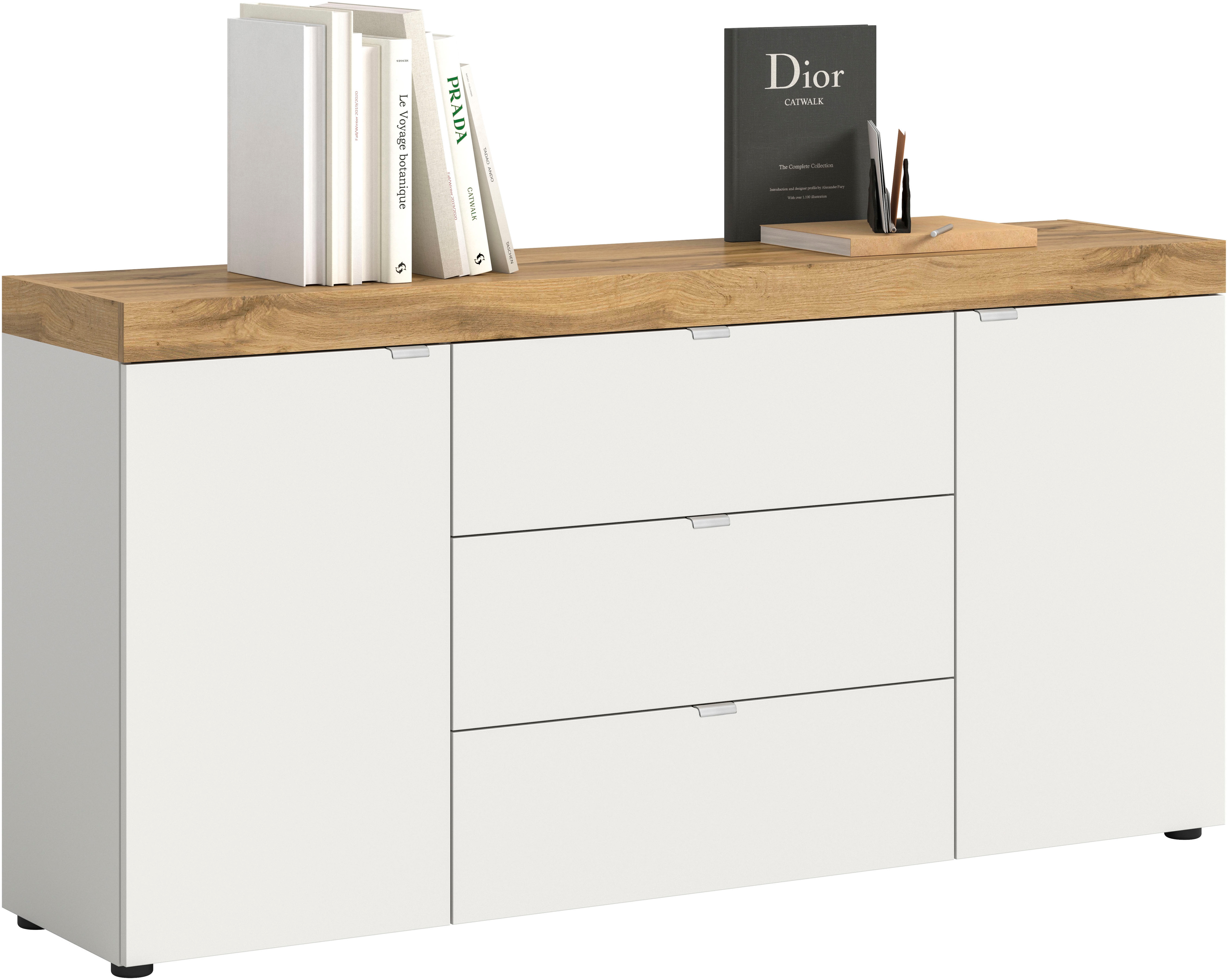 OTTO home Sideboard "MAMBO II, Breite 160cm, 2 Türen, 3 Schubkästen, 4 Fächer" 1 Stk. tlg. Kommode, Anrichte, Wohnzimmer, Schlafzimmer