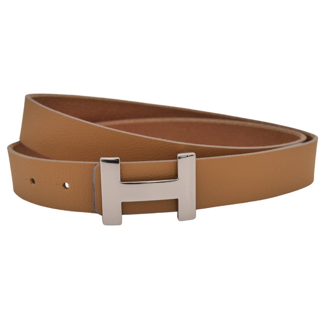 ANNAMATONI Damen Ledergürtel "AnnaMatoni Ledergürtel Hilo Ledergürtel Hilo", beige, Gr. 90, 100% Leder, Gürtel