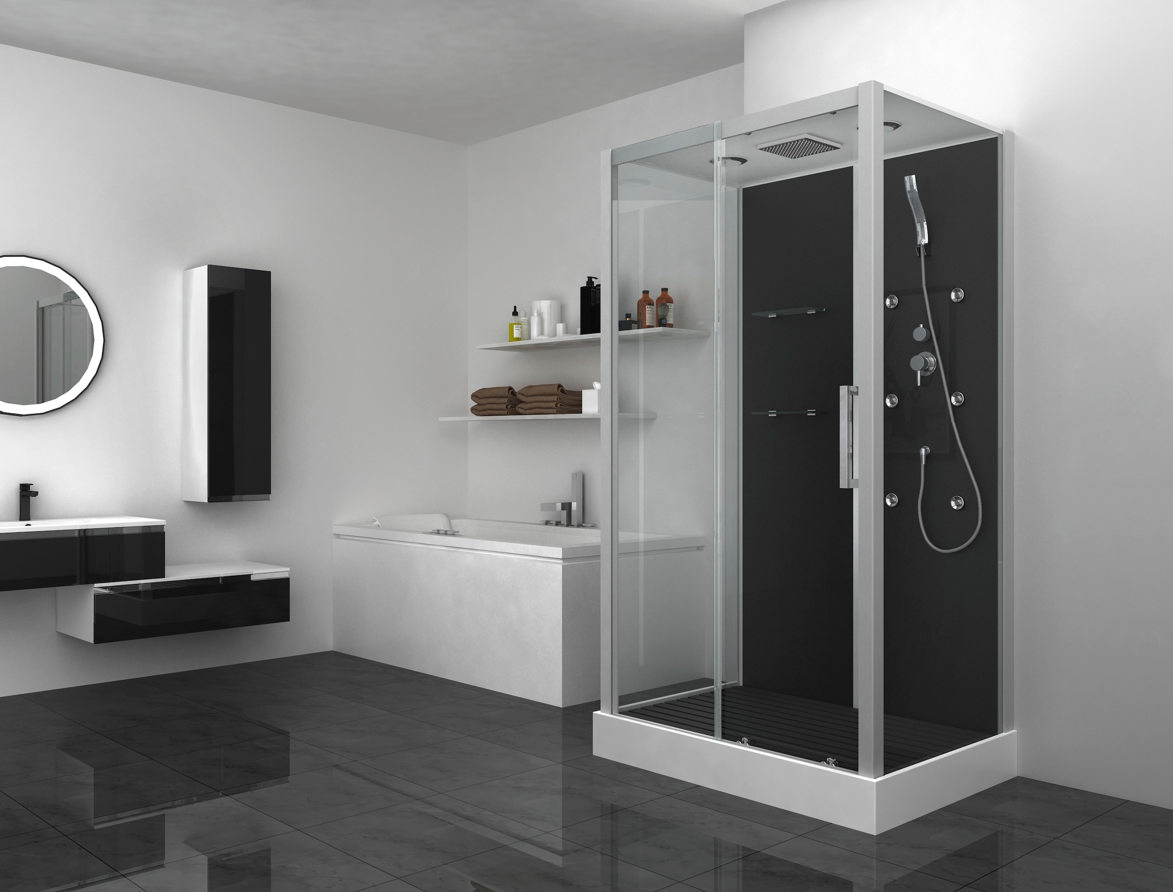 Marwell Komplettdusche »Pacio« inkl. Armaturen