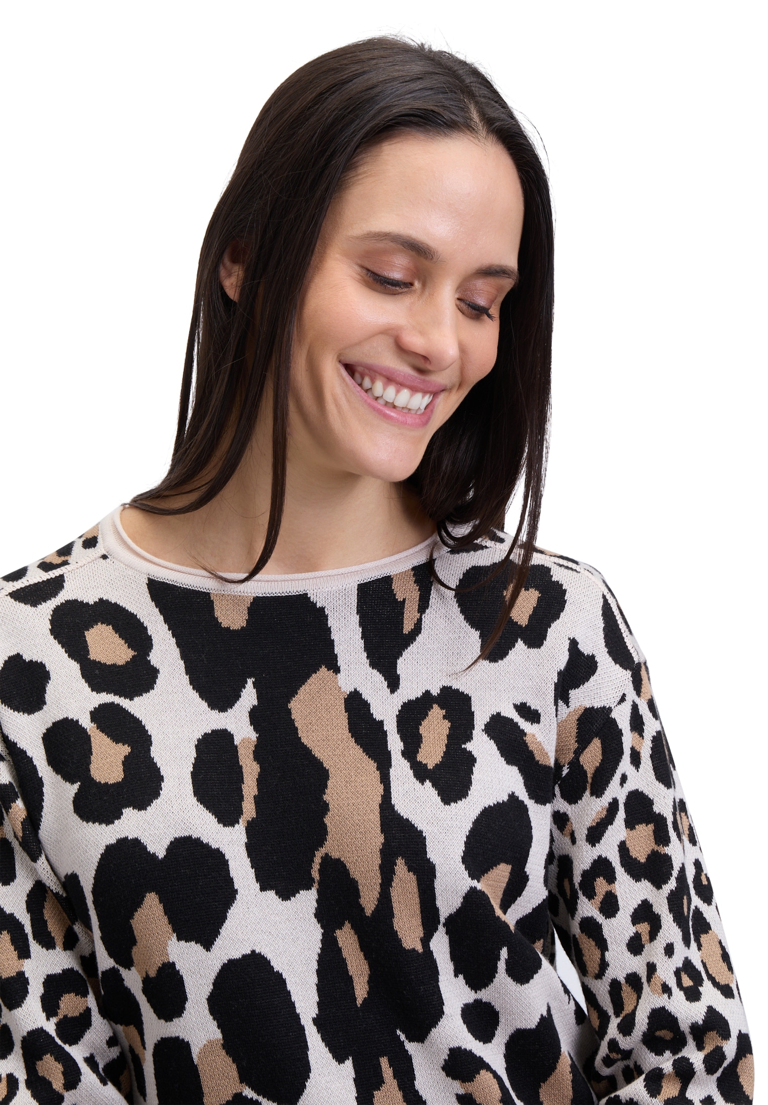 Betty Barclay Strickpullover »Betty Barclay Damen Feinstrickpullover mit Jacquard«, (1 tlg.), Jacquard