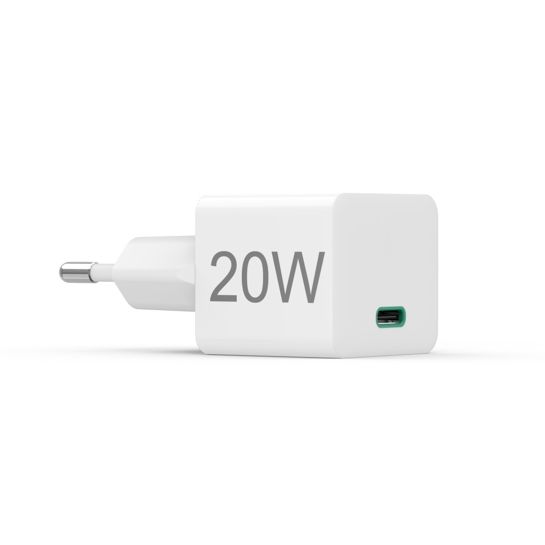 Hama Schnelllade-Gerät »Schnellladegerät, USB C, PD Qualcomm®, Mini Ladegerät, 20 W, Weiß«