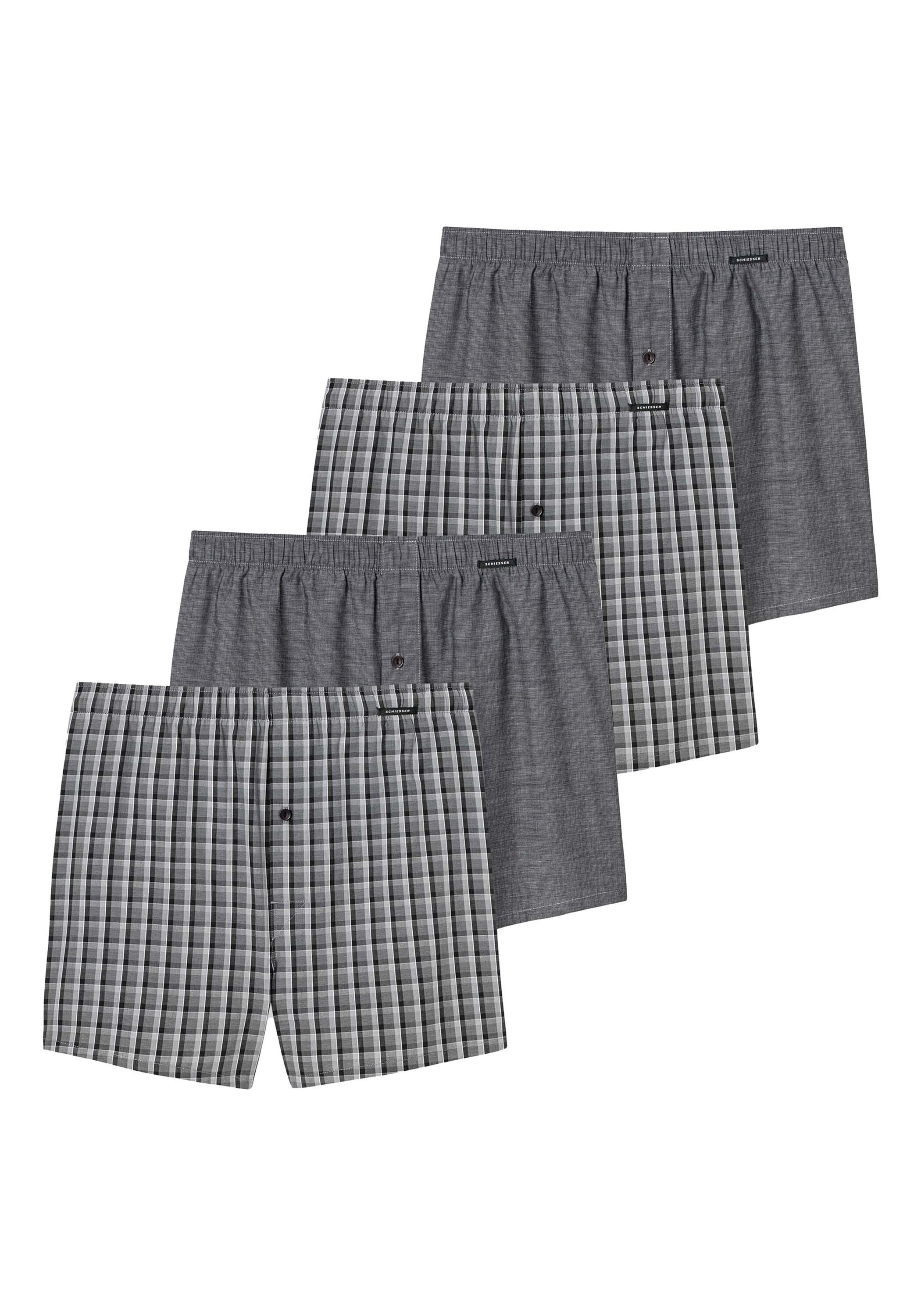 Schiesser Boxershorts "Web-Boxershorts 4er Pack"