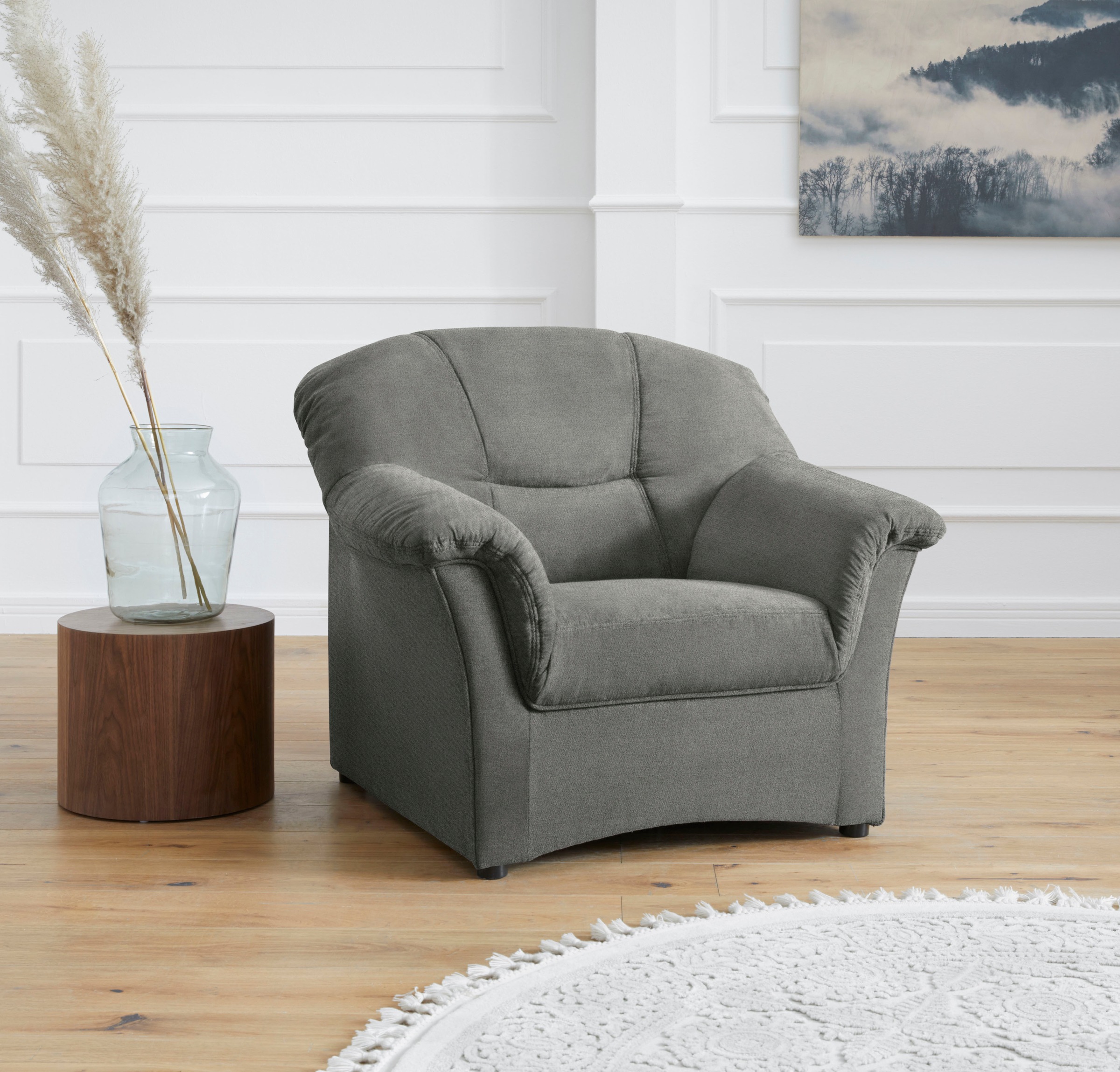 DOMO collection Sessel "SARAFINA Breite 102 cm, auch mit Federkern für noch mehr Sitzkomfort" whlw. mit Federkern, elegantes Design