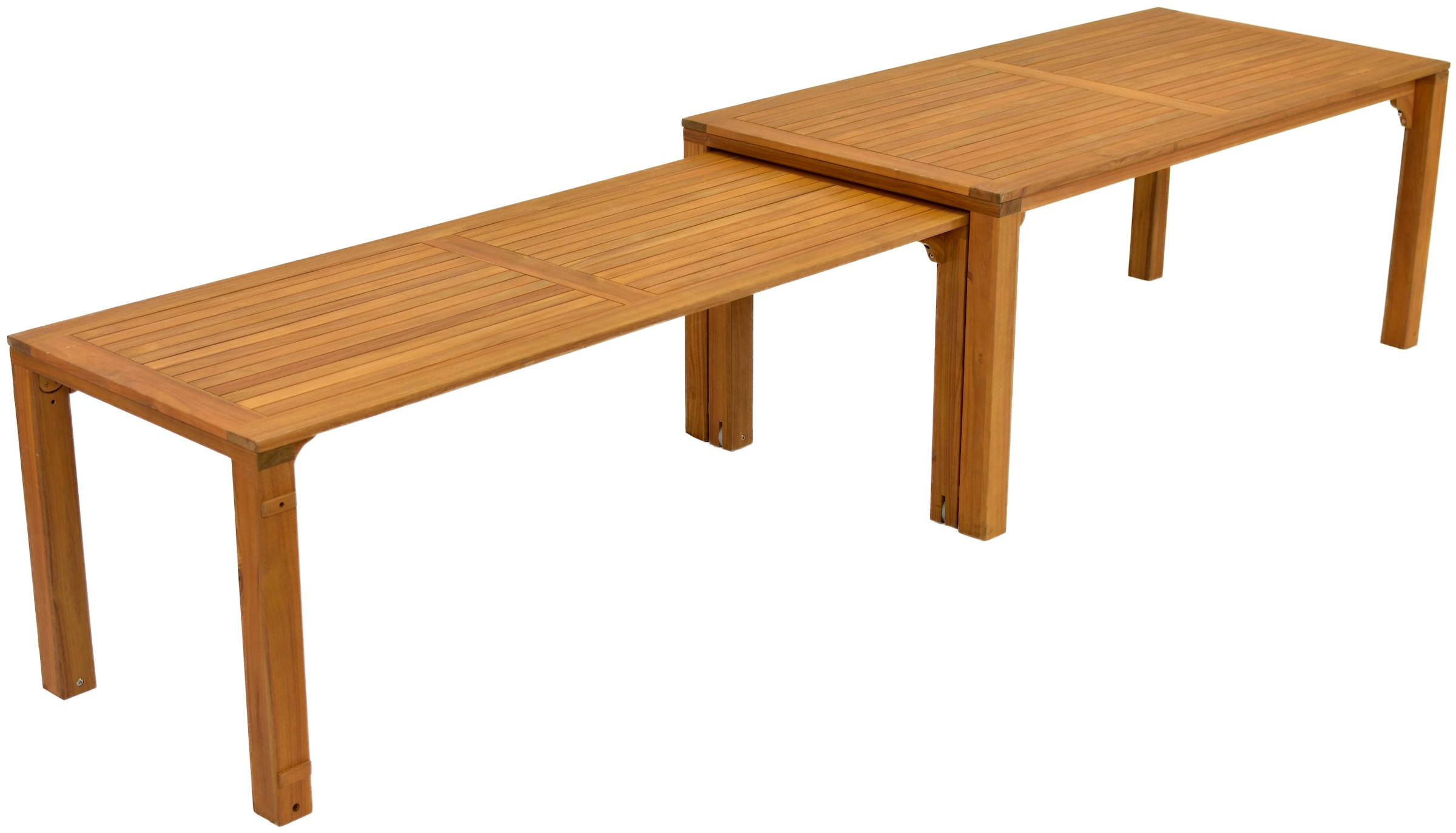 MERXX Garten-Essgruppe »Paraiba« Set, 7 Stk. tlg. 6 Klappsessel, 5-fach verstellbar, Ausziehtisch