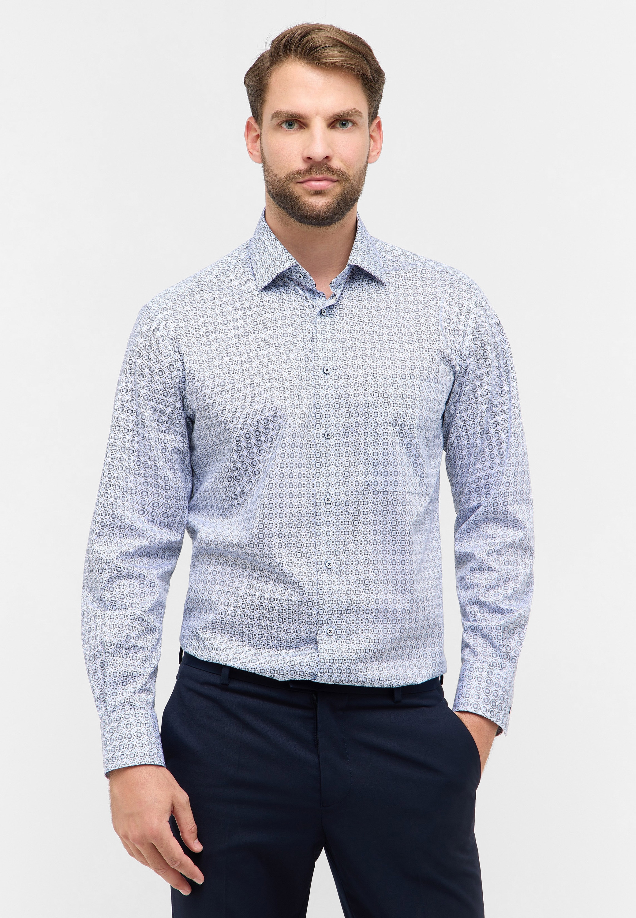 Eterna Langarmhemd "COMFORT FIT" NON IRON (bügelfrei) günstig online kaufen