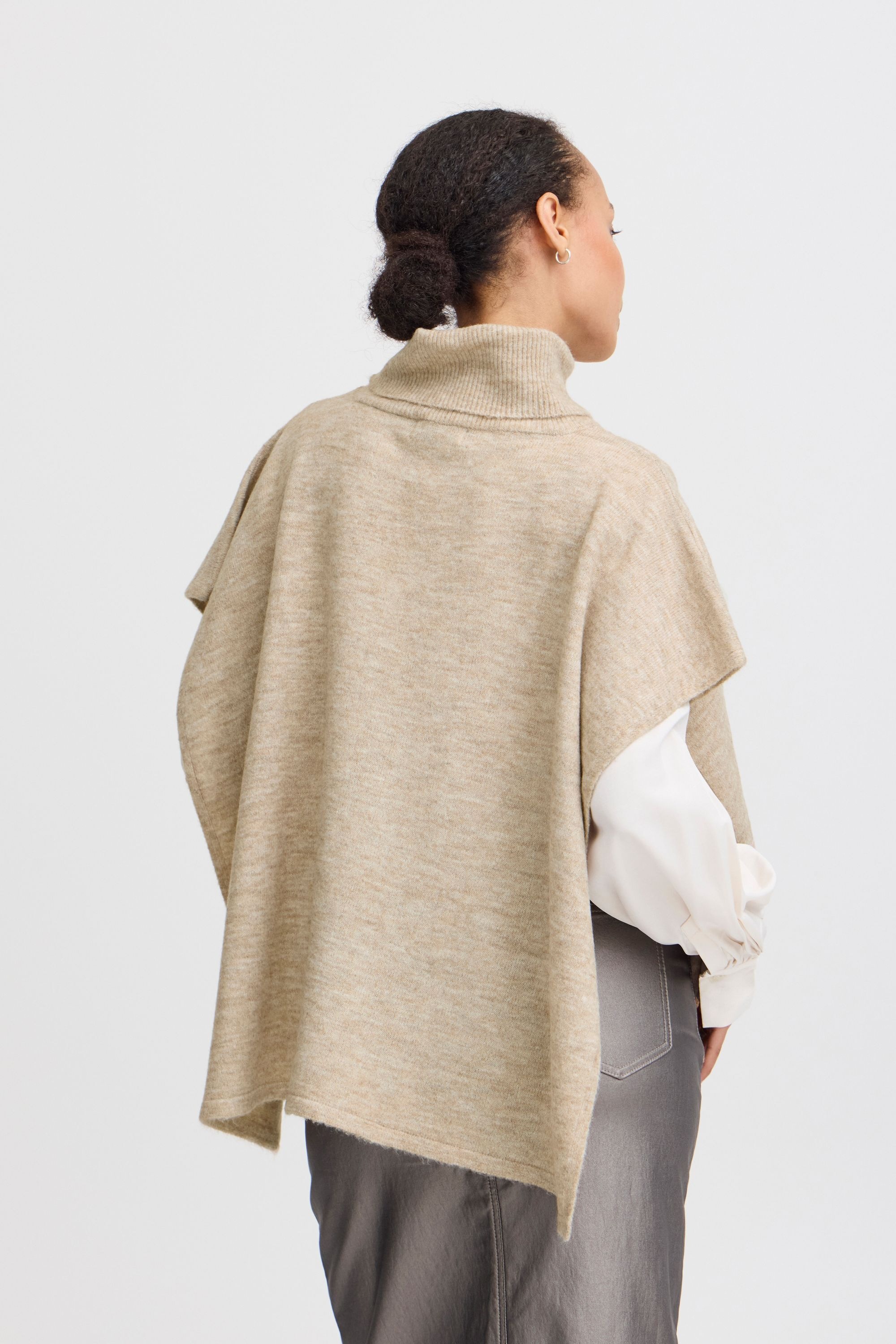 b.young Strickpullover »Strickpullover BYVIKSI PONCHO 1 -«