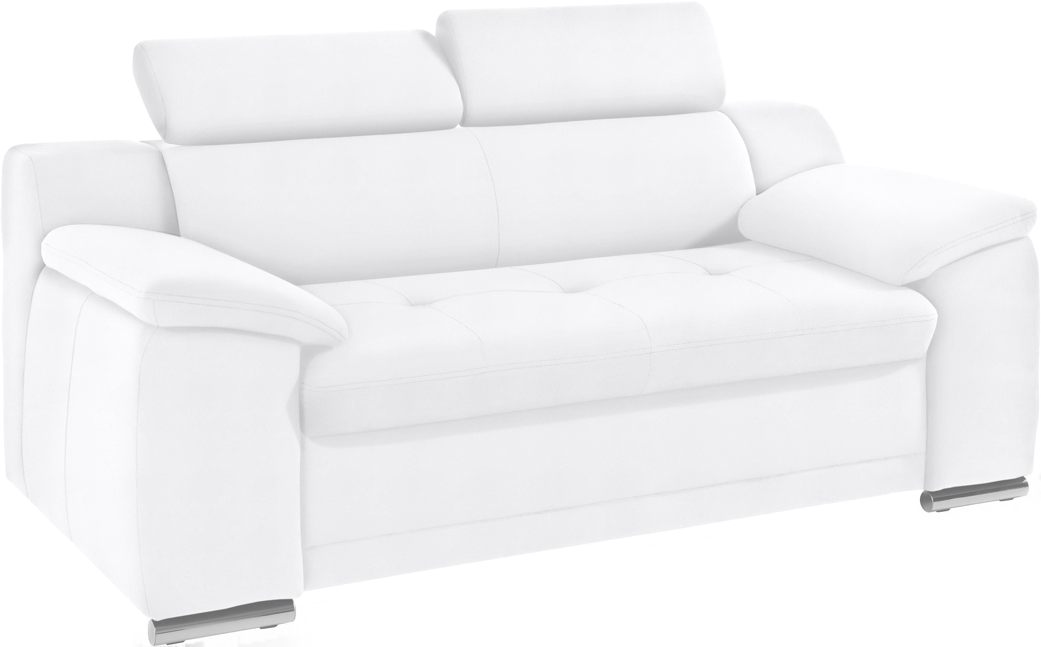 sit&more 2-Sitzer "Andiamo, B: 180 cm, Kopfteilverstellung, komfortable Sitzhöhe 43 cm" Frei im Raum stellbar, hochwertige Verarbeitung, stilvolles Design