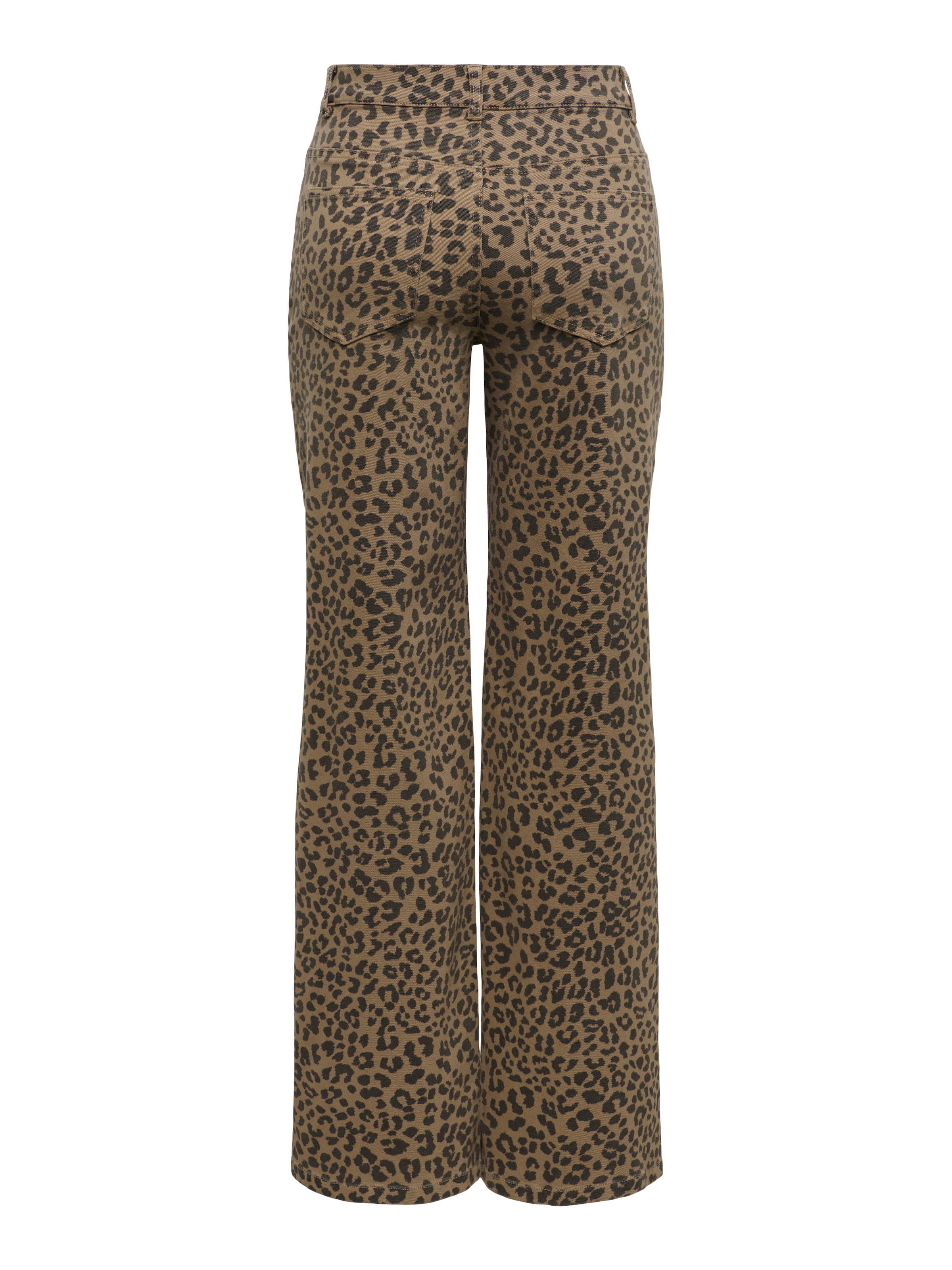 ONLY High-waist-Jeans »ONLMADISON HW WIDE ANIMAL PANT CC PNT« Baumwollmischung
