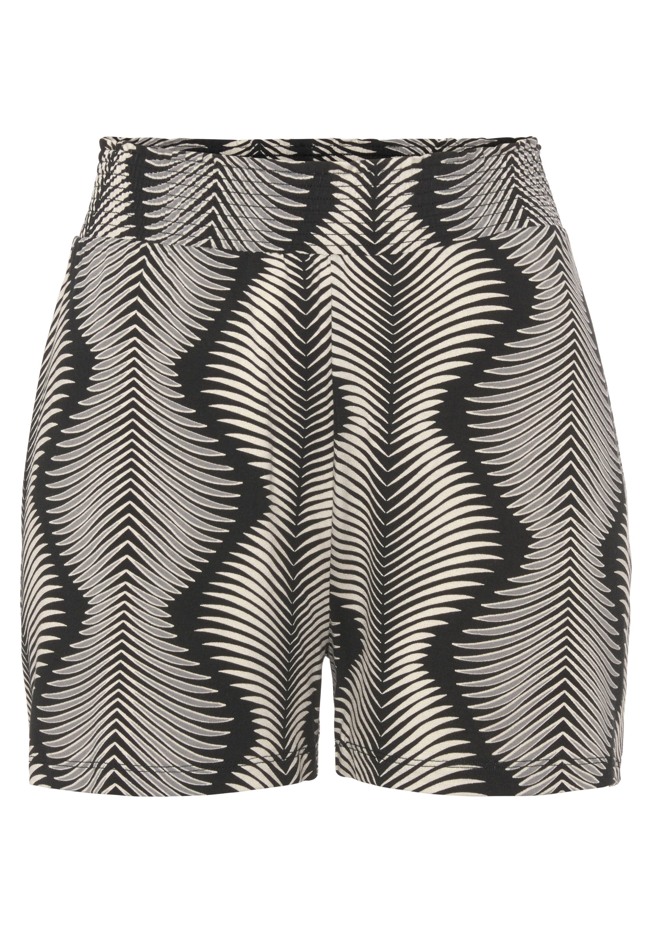 LASCANA Pyjamashorts, mit modisch hoher Taille