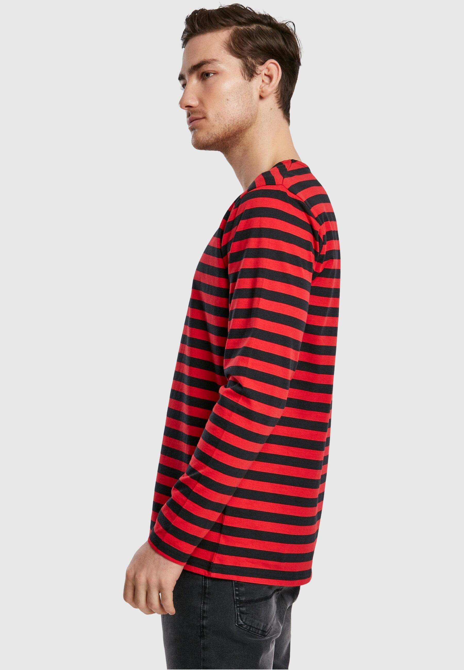 URBAN CLASSICS Langarmshirt »Urban Classics Herren Regular Stripe LS«