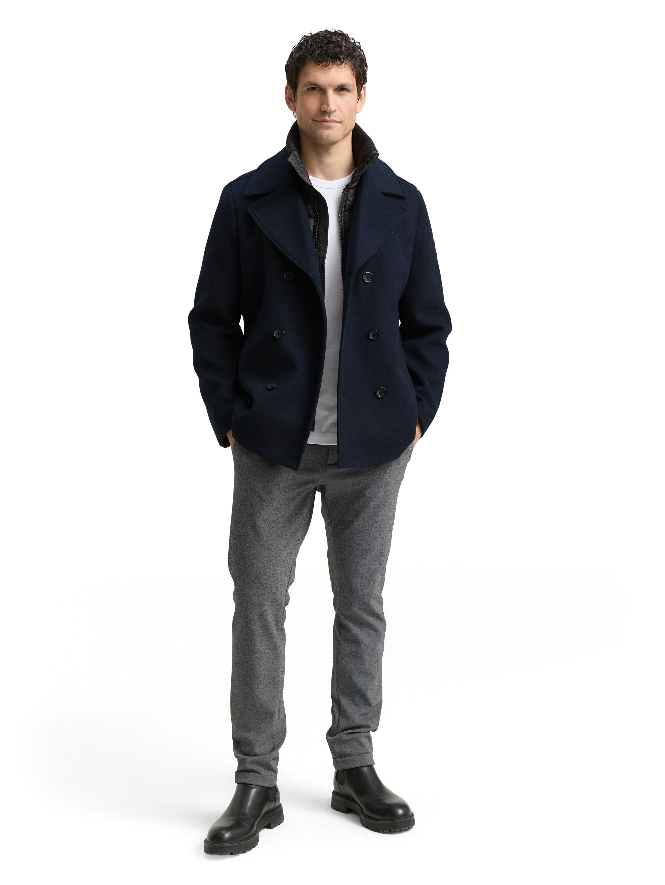TOM TAILOR Wolljacke, mit abnehmbarer Innenjacke