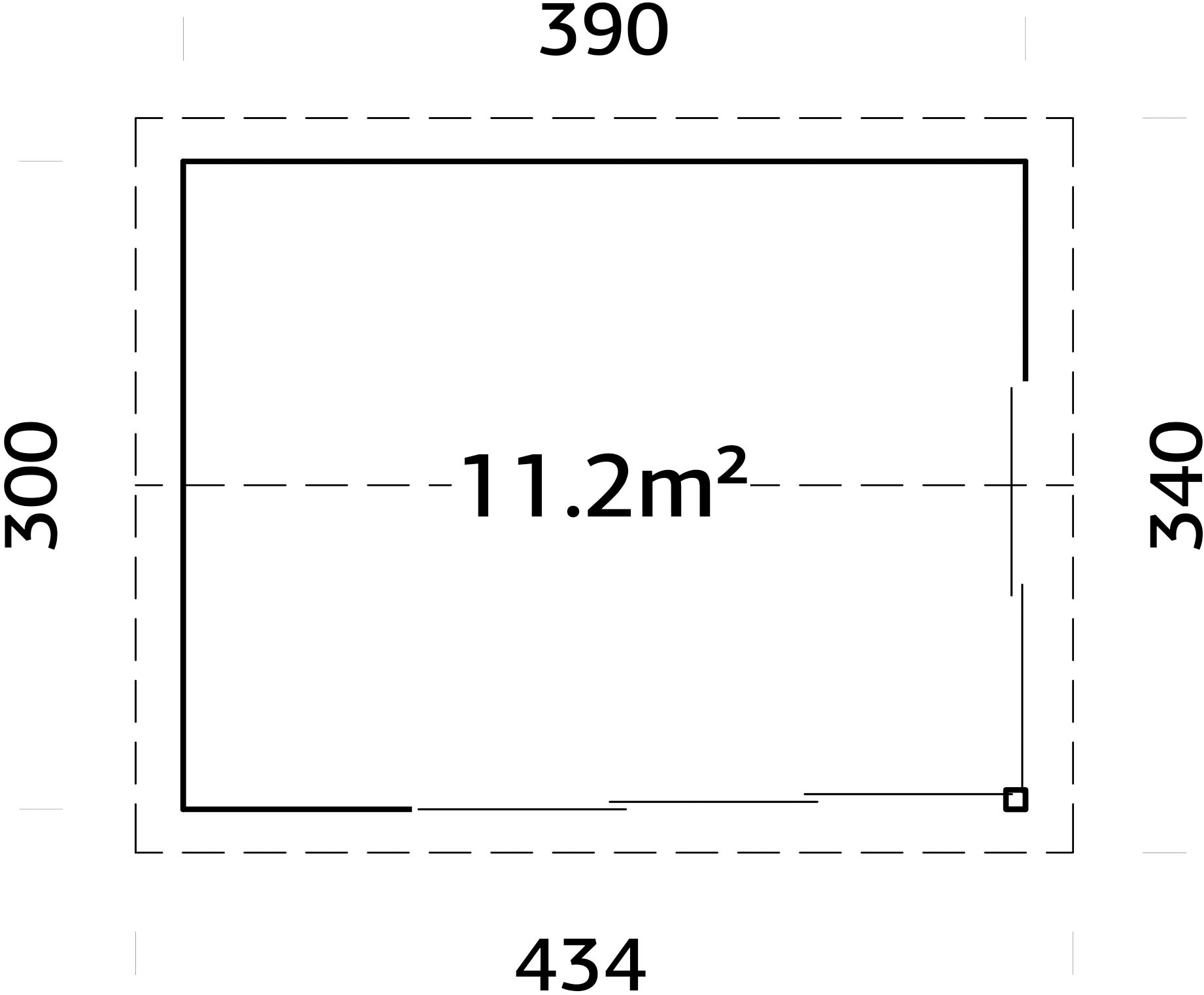 Palmako Gartenhaus »Amanda Slide« verschiedene Farben