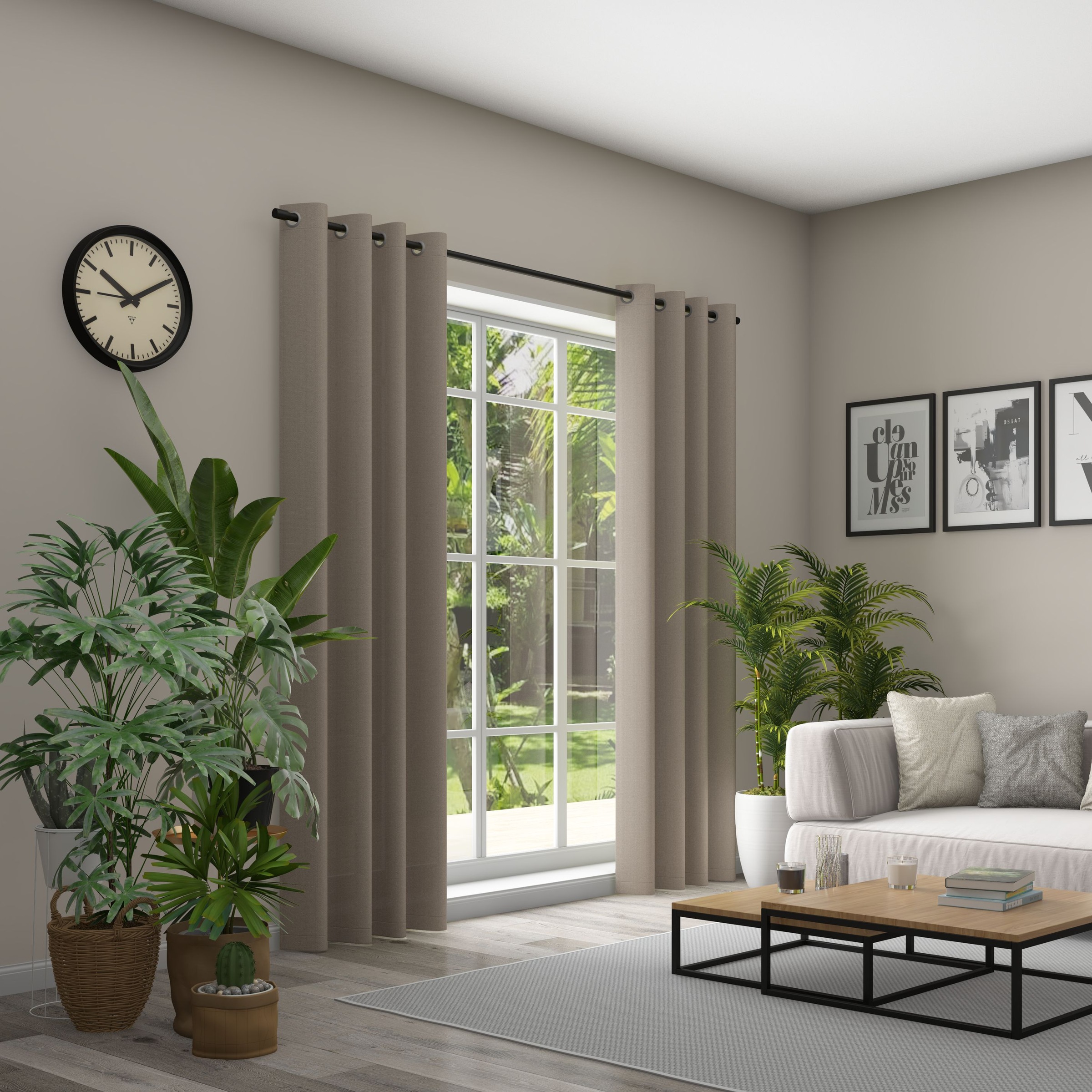 Neutex for you Vorhang "Linessa" Ösen 1 Stk. tlg. HxB: 245x137, Ösenschal m günstig online kaufen