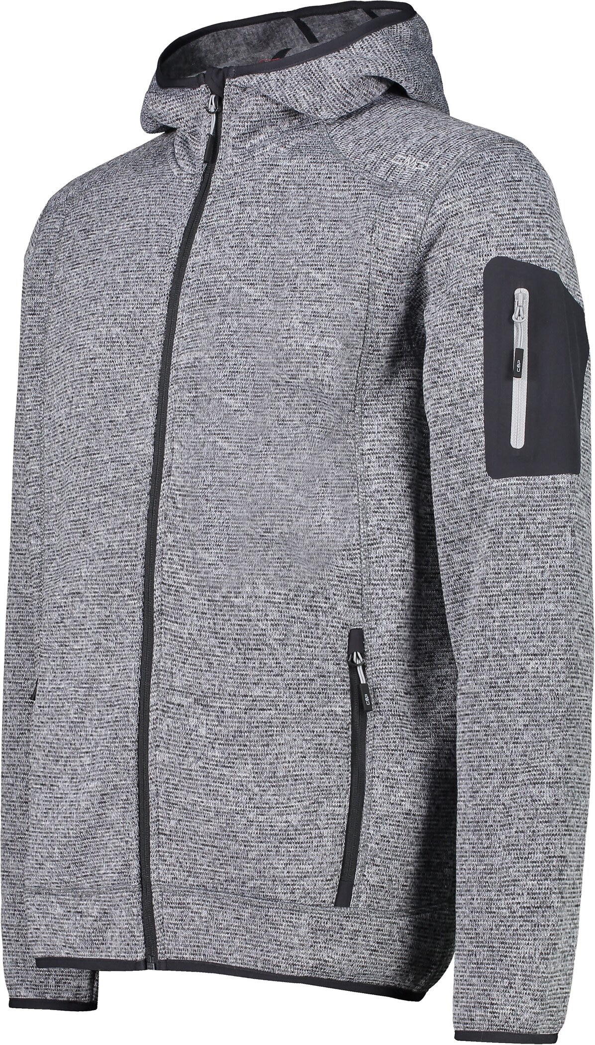 CMP Strickfleecejacke »MAN JACKET FIX HOOD«, (1 St.), mit Kapuze