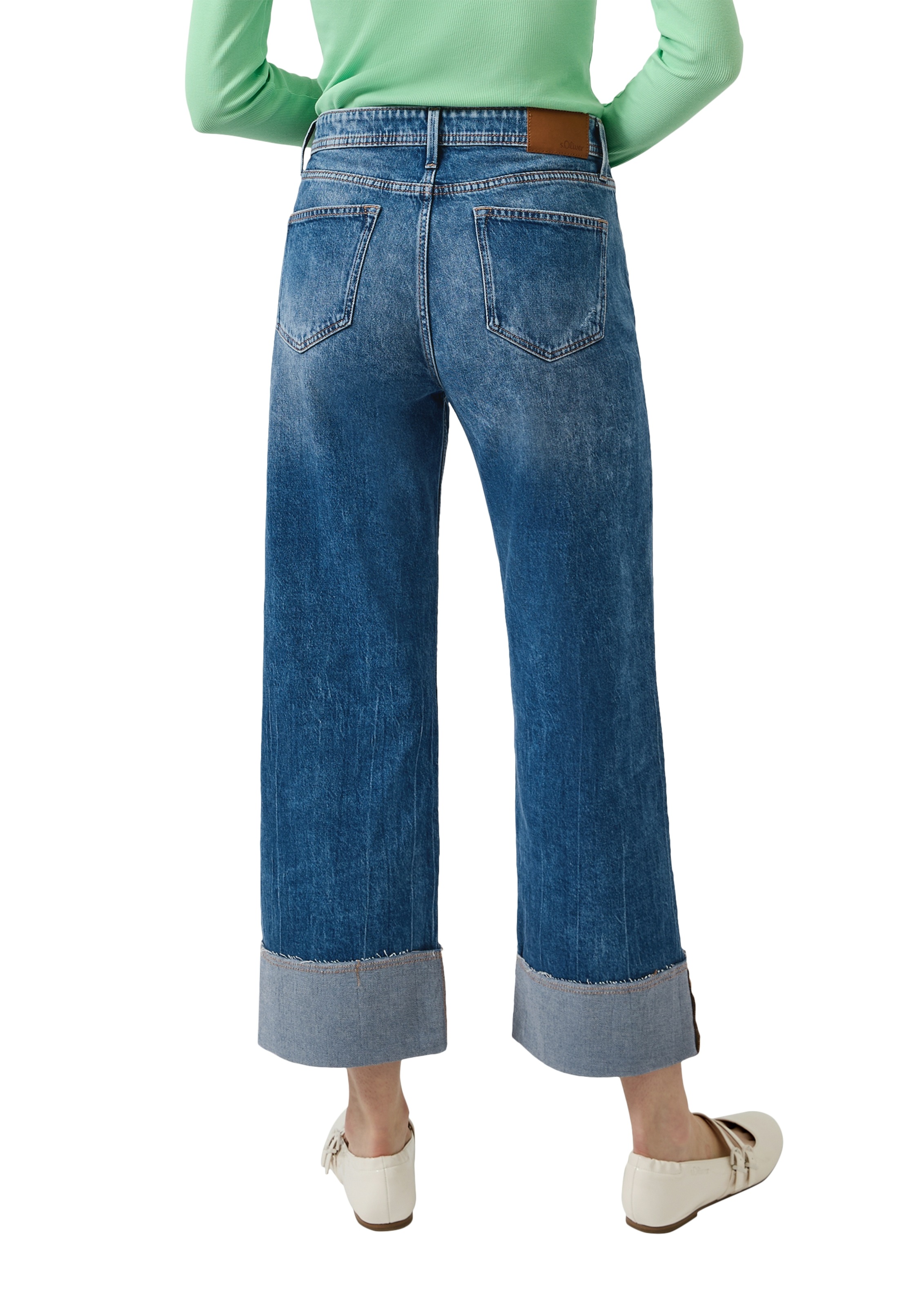 s.Oliver Bequeme Jeans mit Schlag und und Umschlag günstig online kaufen