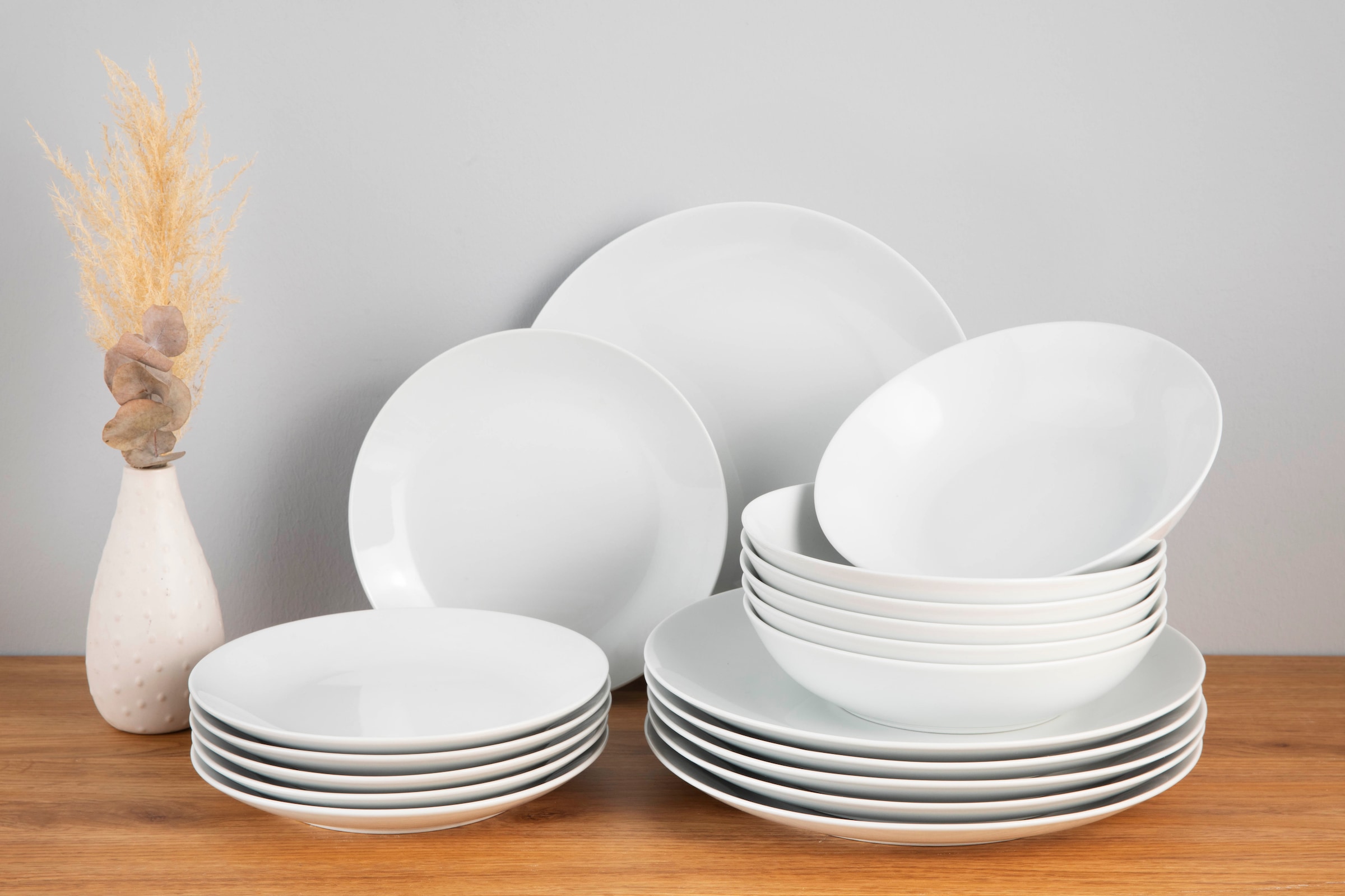 my home Tafelservice "Angi" Geschirr-Set, harmonische, trendige Coupeform günstig online kaufen