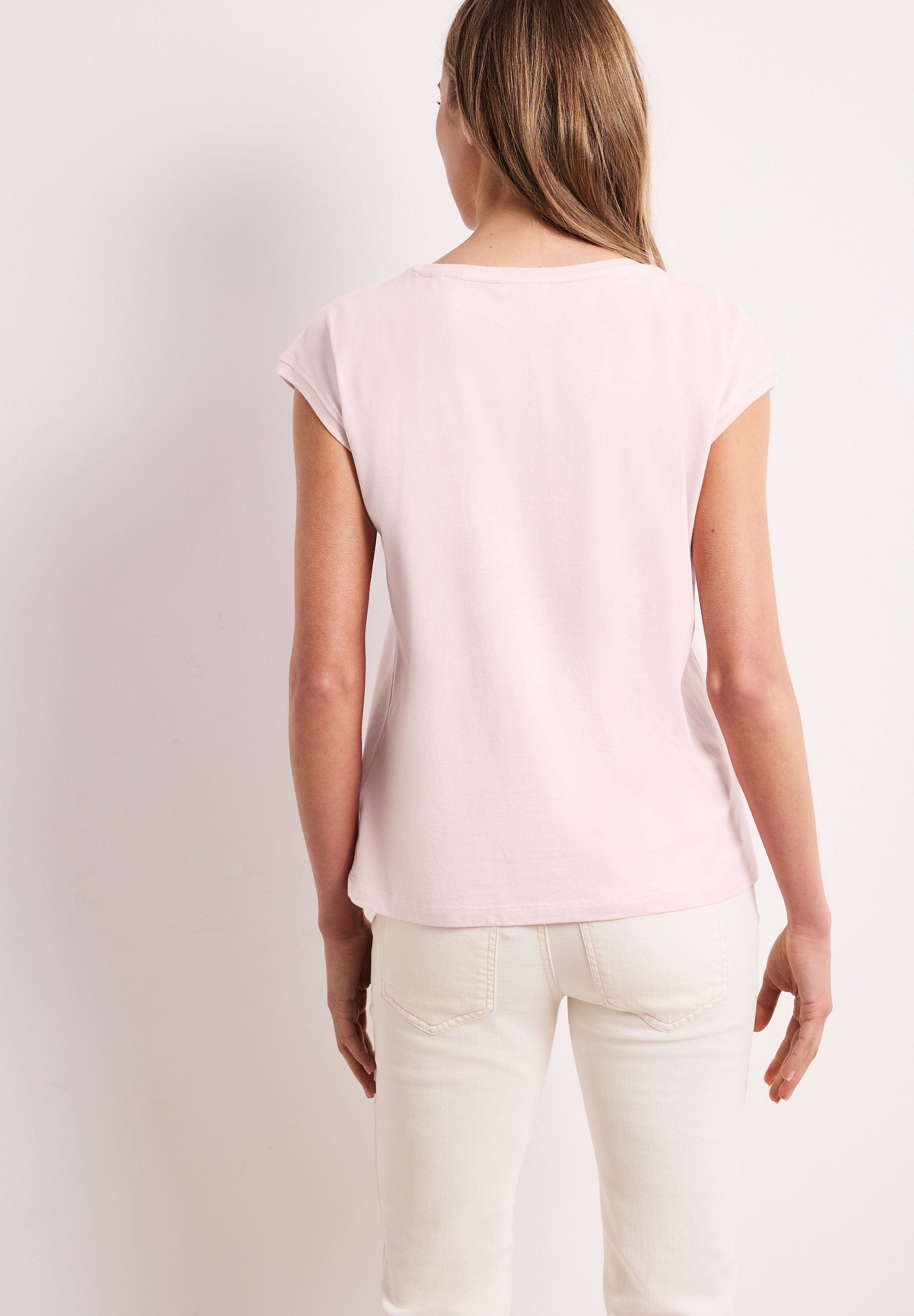 STREET ONE T-Shirt mit U-Boot-Ausschnitt