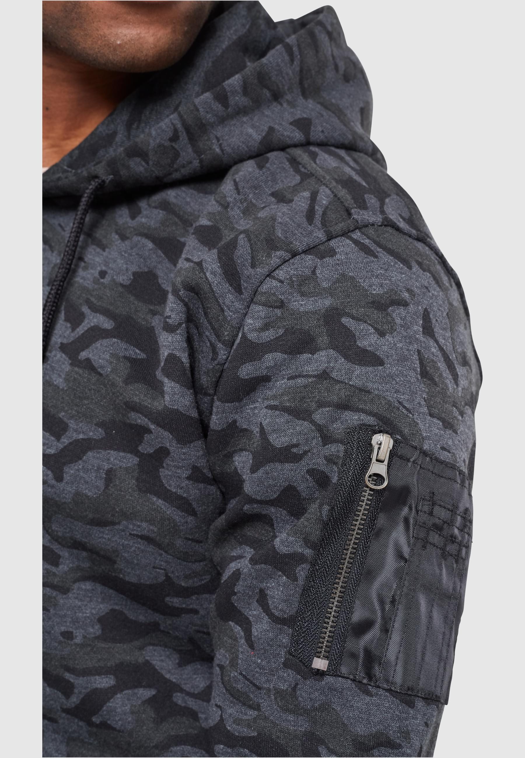 URBAN CLASSICS Sweatshirt »Urban Classics Herren Sweat Camo Bomber Hoody«, (1 tlg.)
