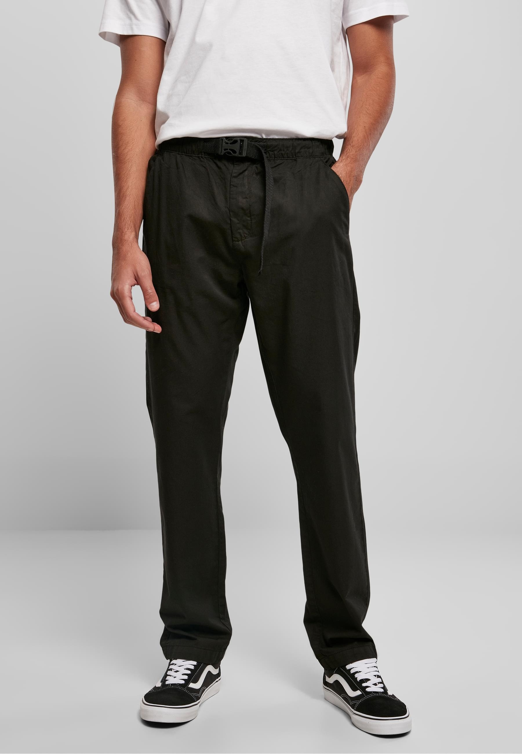 URBAN CLASSICS Stoffhose »Urban Classics Herren Straight Leg Chino with Belt«, (1 tlg.)