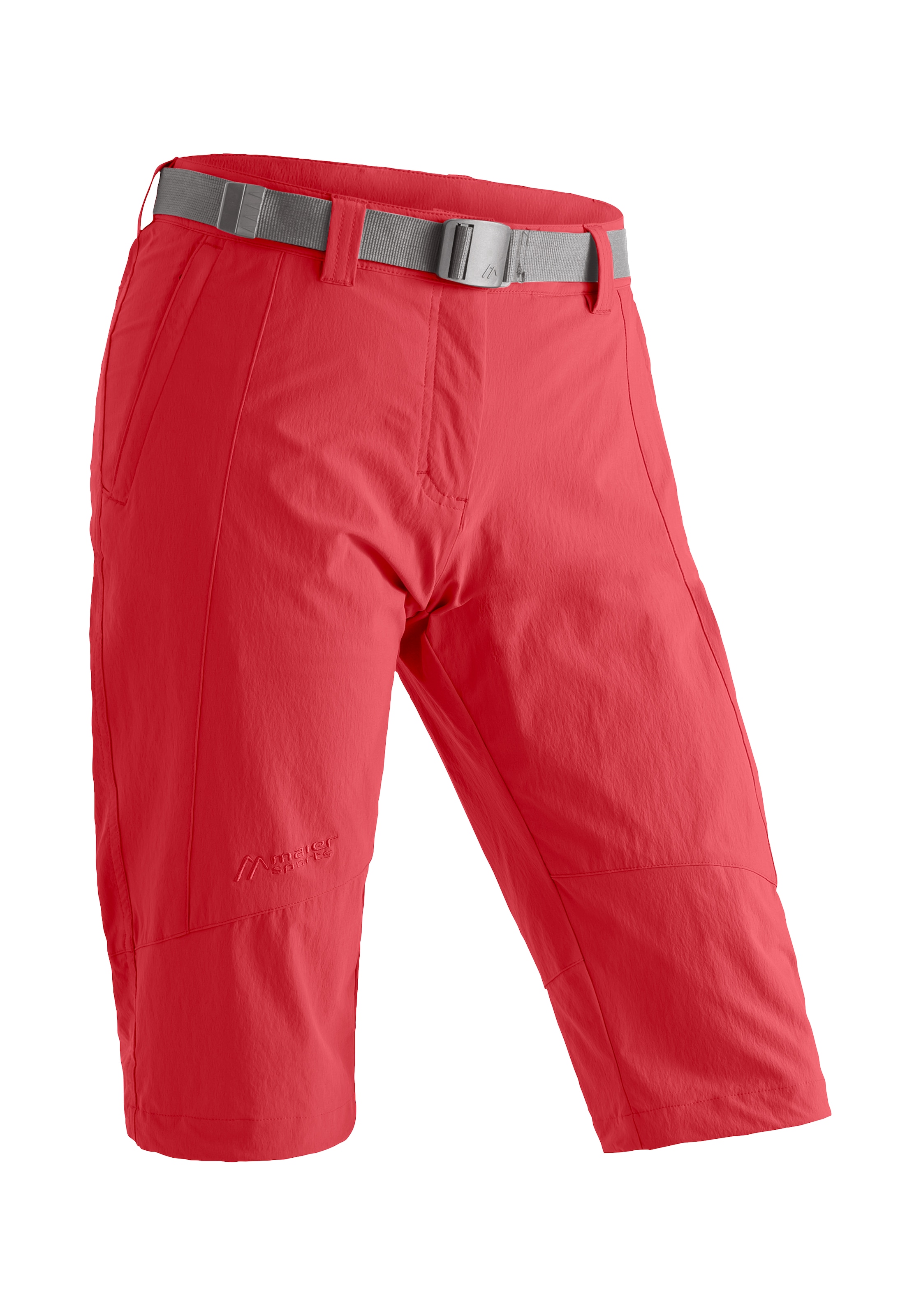 Maier Sports Caprihose "Kluane", Damen Shorts, kurze Wanderhose, Outdoorhose mit 2 Taschen, Regular Fit