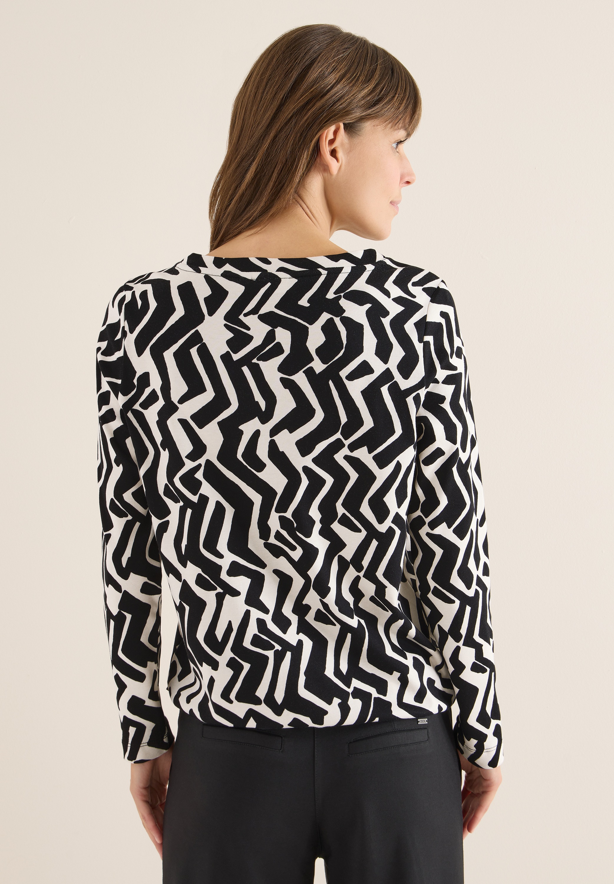 Cecil Langarmshirt mit U-Boot-Ausschnitt