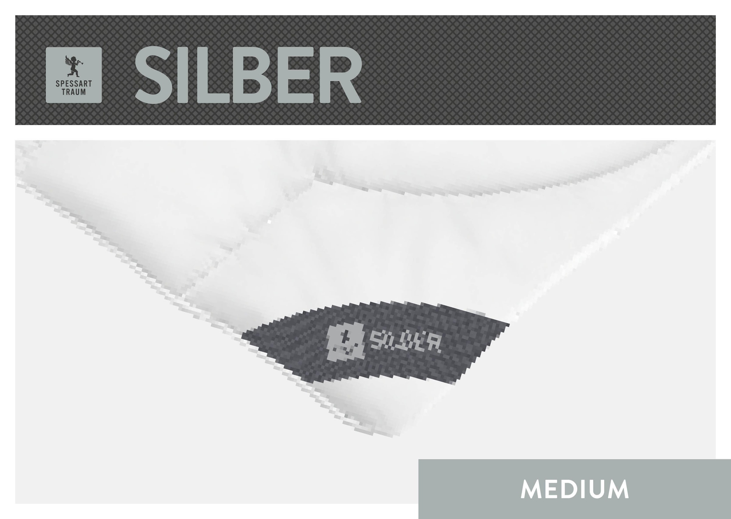 Baumwollbettdecke SPESSARTTRAUM, B:135cm L:200cm, weiß, Bettdecken Bezug: 100% Baumwolle. Bettdecken Füllung: 100% Polyester, Bettdecken, "Silber",