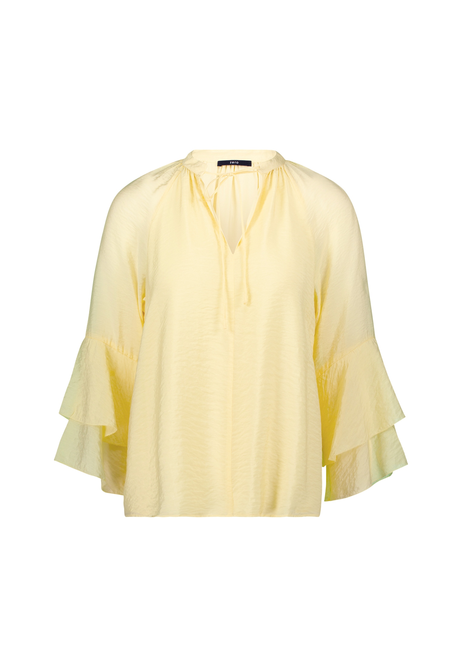 Zero Klassische Bluse »zero Bluse mit Volantärmeln«