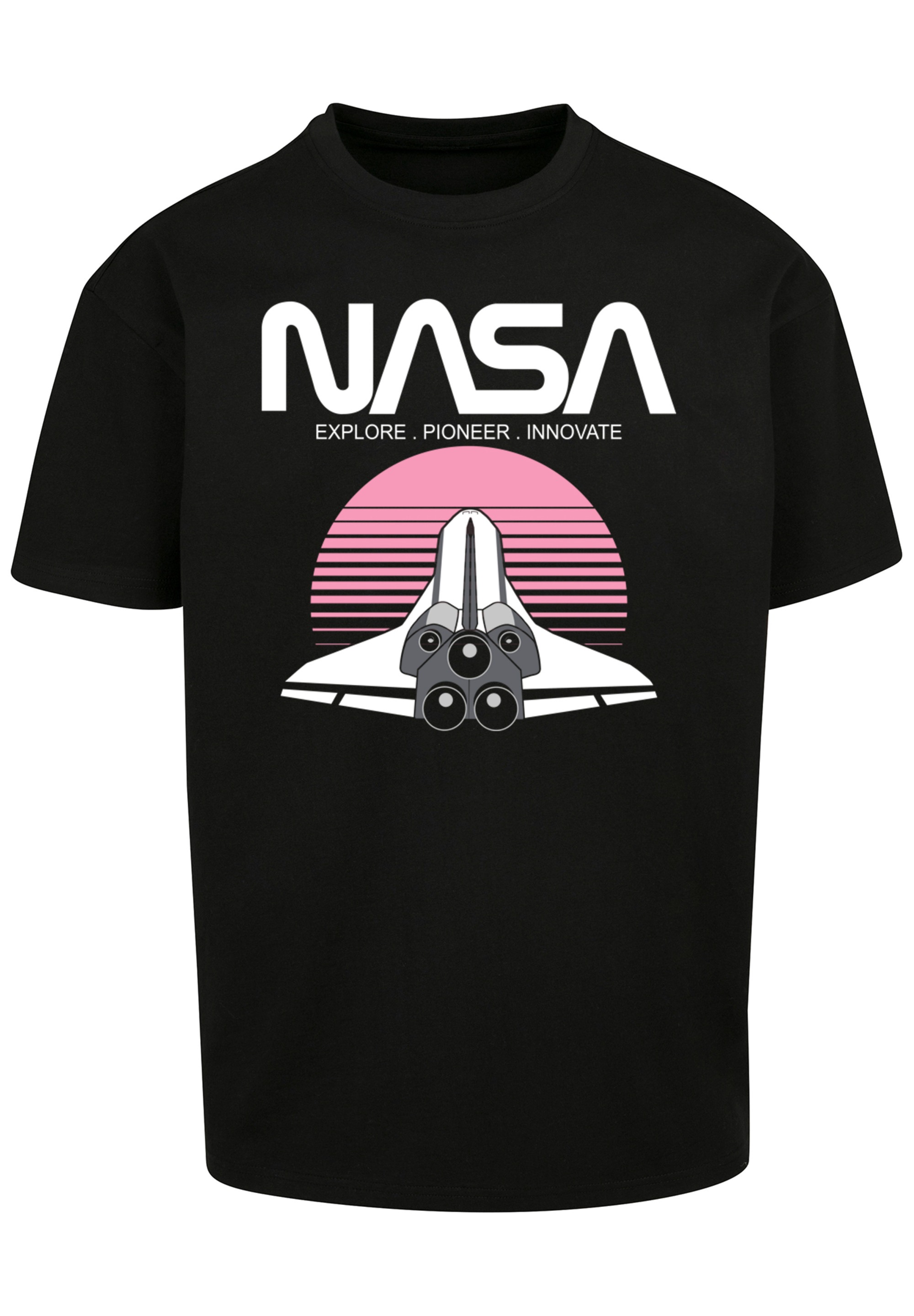 F4NT4STIC T-Shirt »NASA Space Shuttle Sunset«, Print