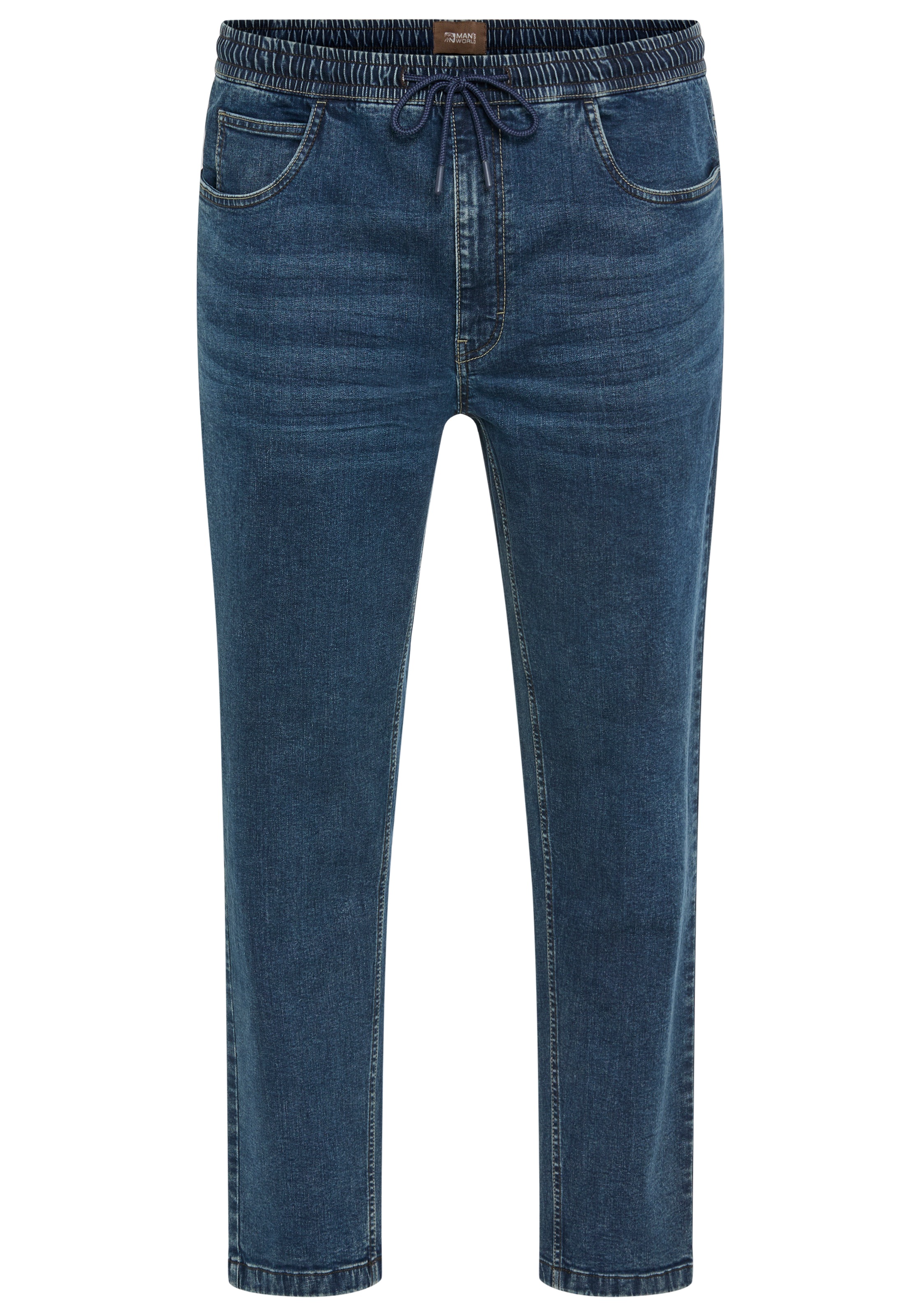 Mans World Plus Schlupfjeans gerade geschnittenes Bein, Regular-Fit, mit Ko günstig online kaufen