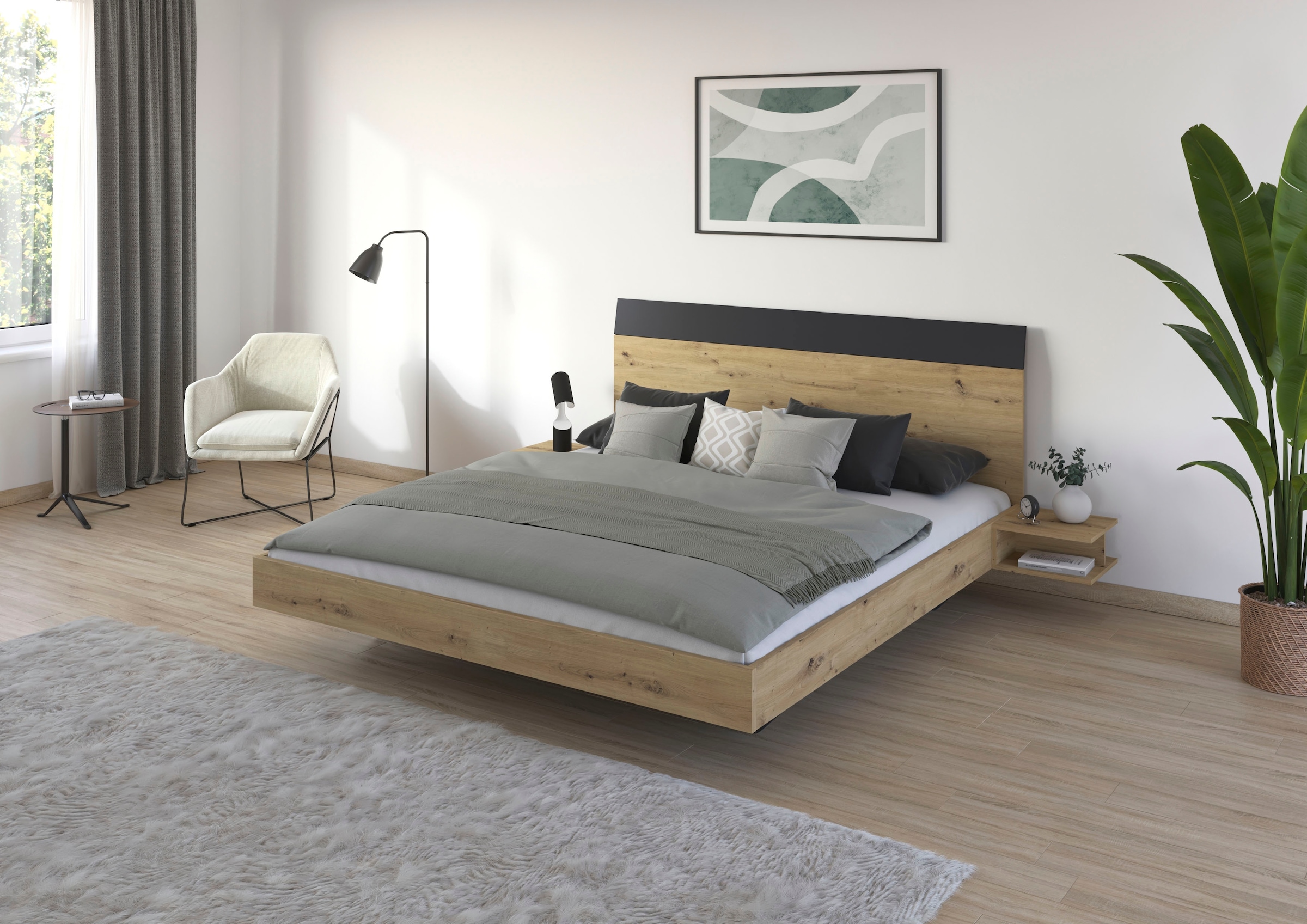 rauch Schlafzimmer-Set »Monza«, mit Schwebetürenschrank Breite 218 cm, Bettanlage in 2 Breiten