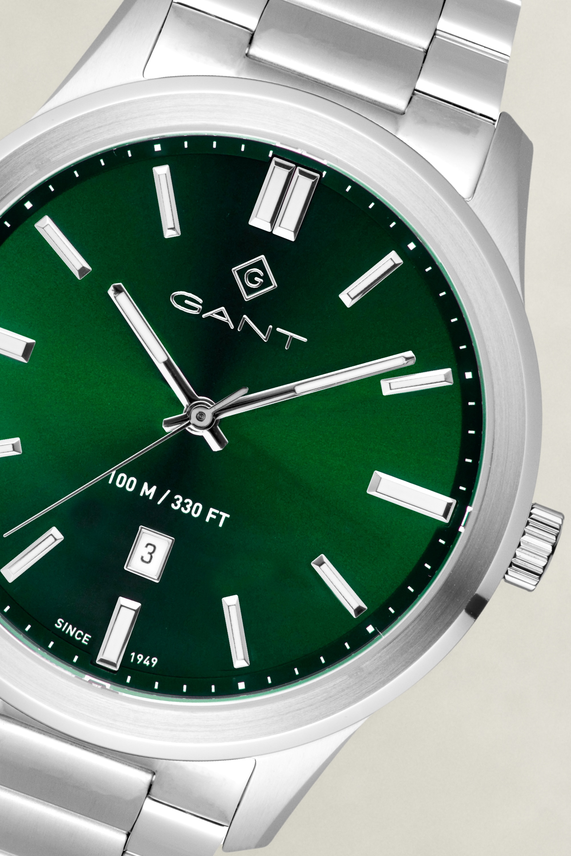 Gant Quarzuhr »Bridgeton« Armbanduhr, Herrenuhr, Edelstahlarmband, analog, Tag