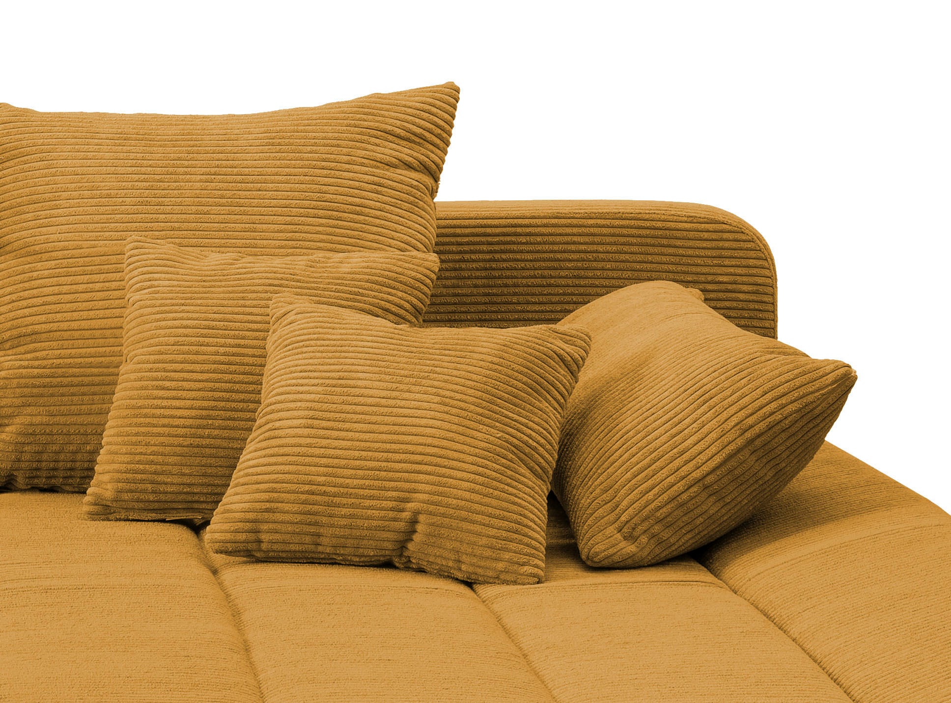 INOSIGN Ecksofa »Imola elegant und bequem, aktuelle Steppung im Sitz, L-Form«, wahlweise mit Bettfunktion