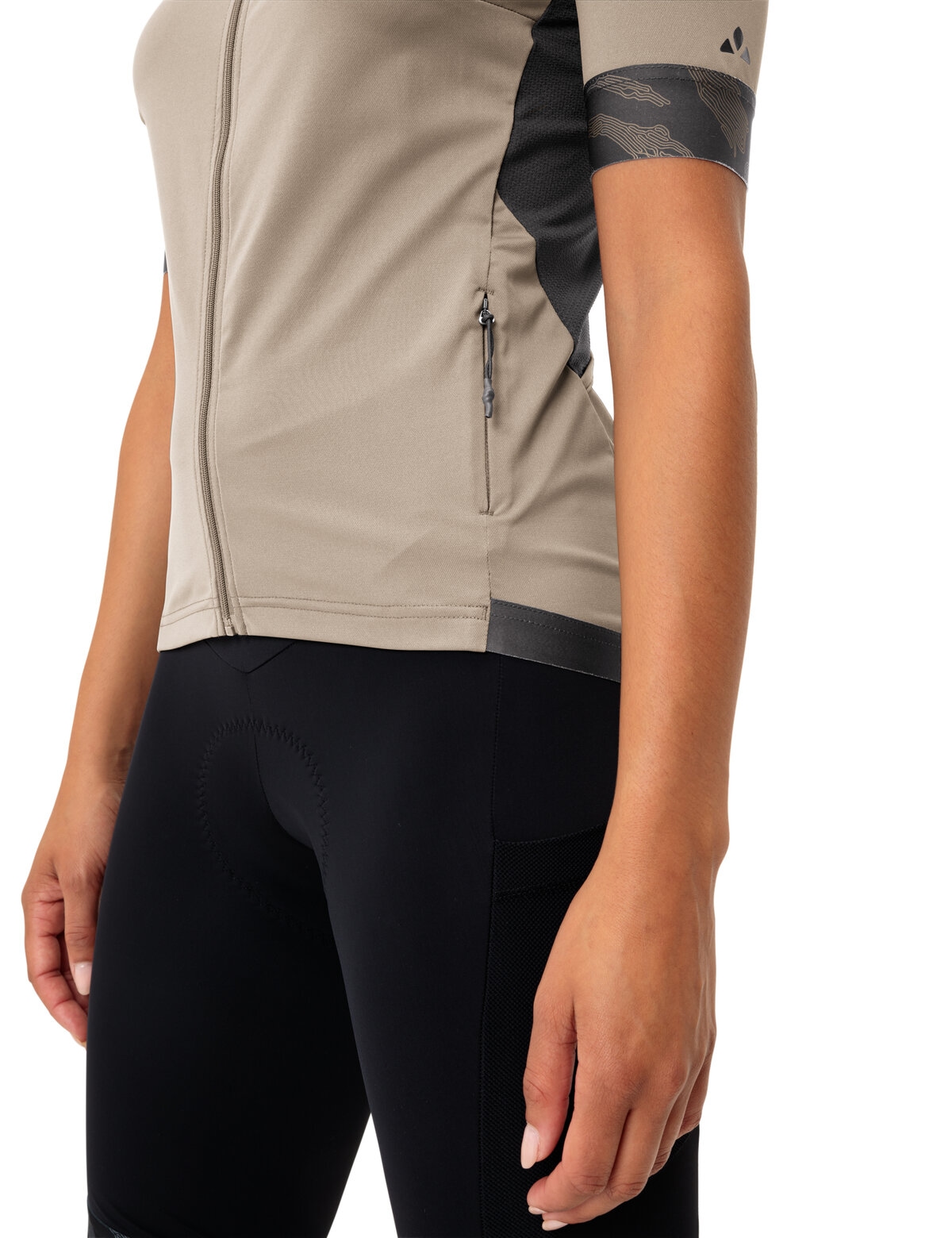 VAUDE Radtrikot »Wo Kuro FZ Tricot II« Kurzarm, atmungsaktiv, schnell trocknend, mit Rundhalsausschnitt
