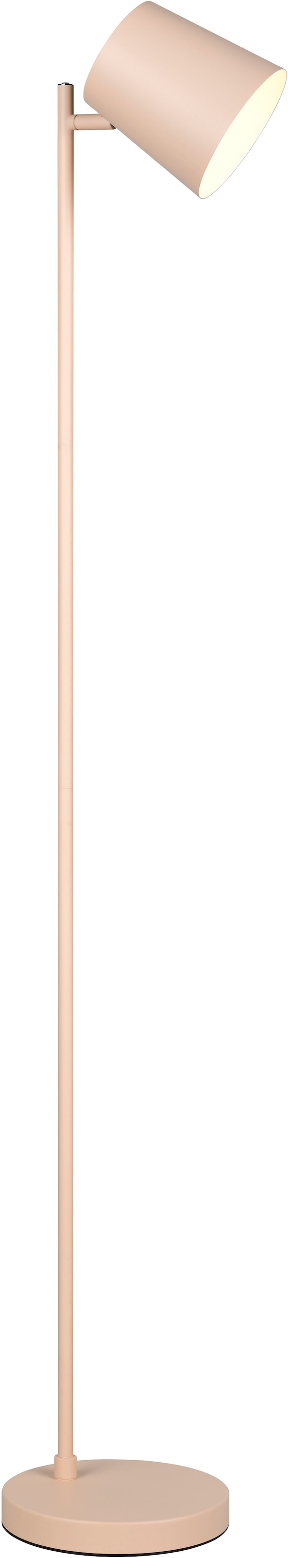 REALITY Leuchten LED Stehlampe »BLAKE, Akku Stehleuchte Indoor, mit USB-C Lade-Anschluss, Höhe 125 cm«, 1 flammig, Leuchtmittel LED-Board | LED fest integriert, Ø 20cm, mit 4-fach Touchdimmer, Leuchtenkopf schwenkbar, 4,5W 350 Lm