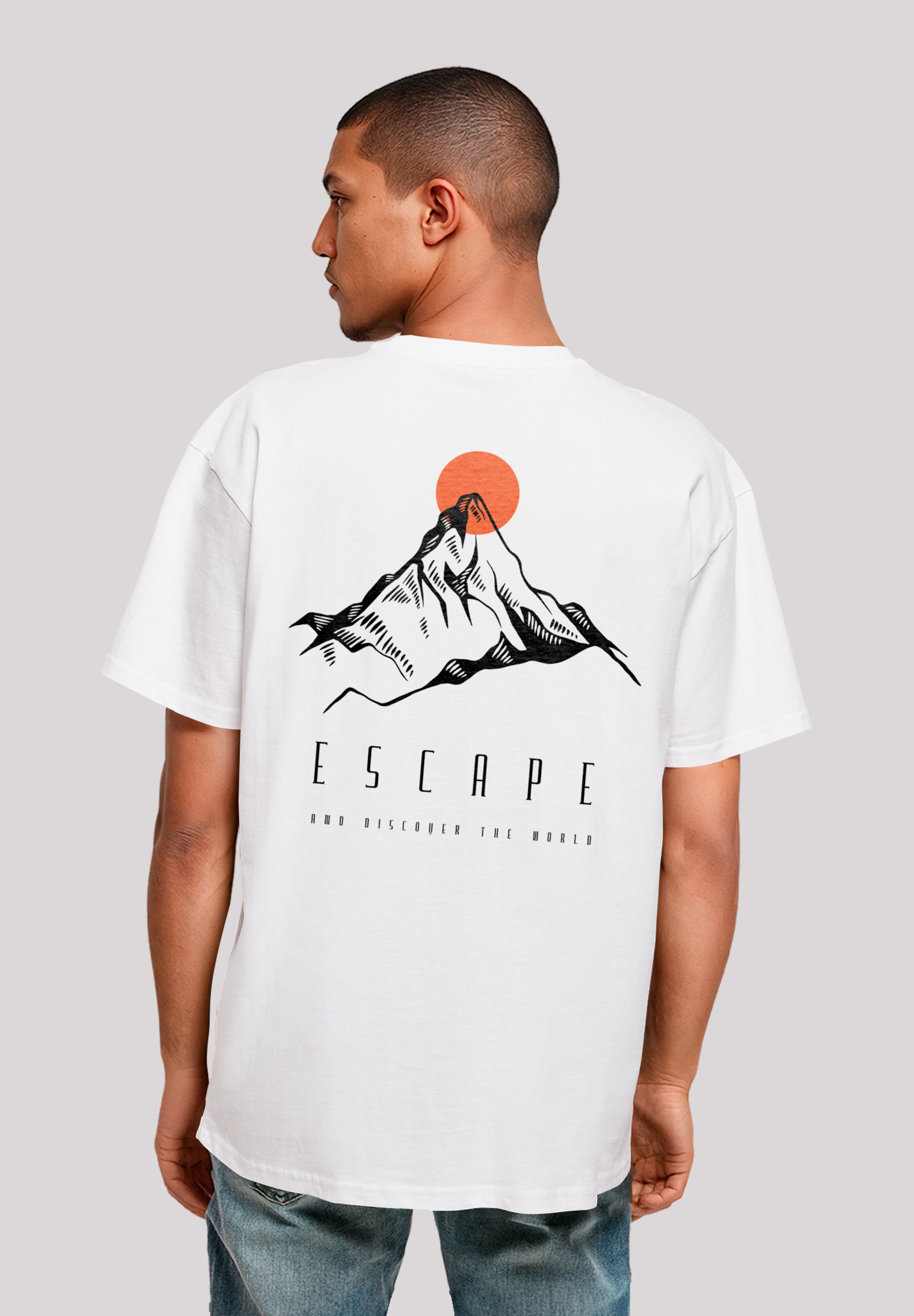 F4NT4STIC T-Shirt "Oversize Escape Discover the World Mountain" Premium Qua günstig online kaufen