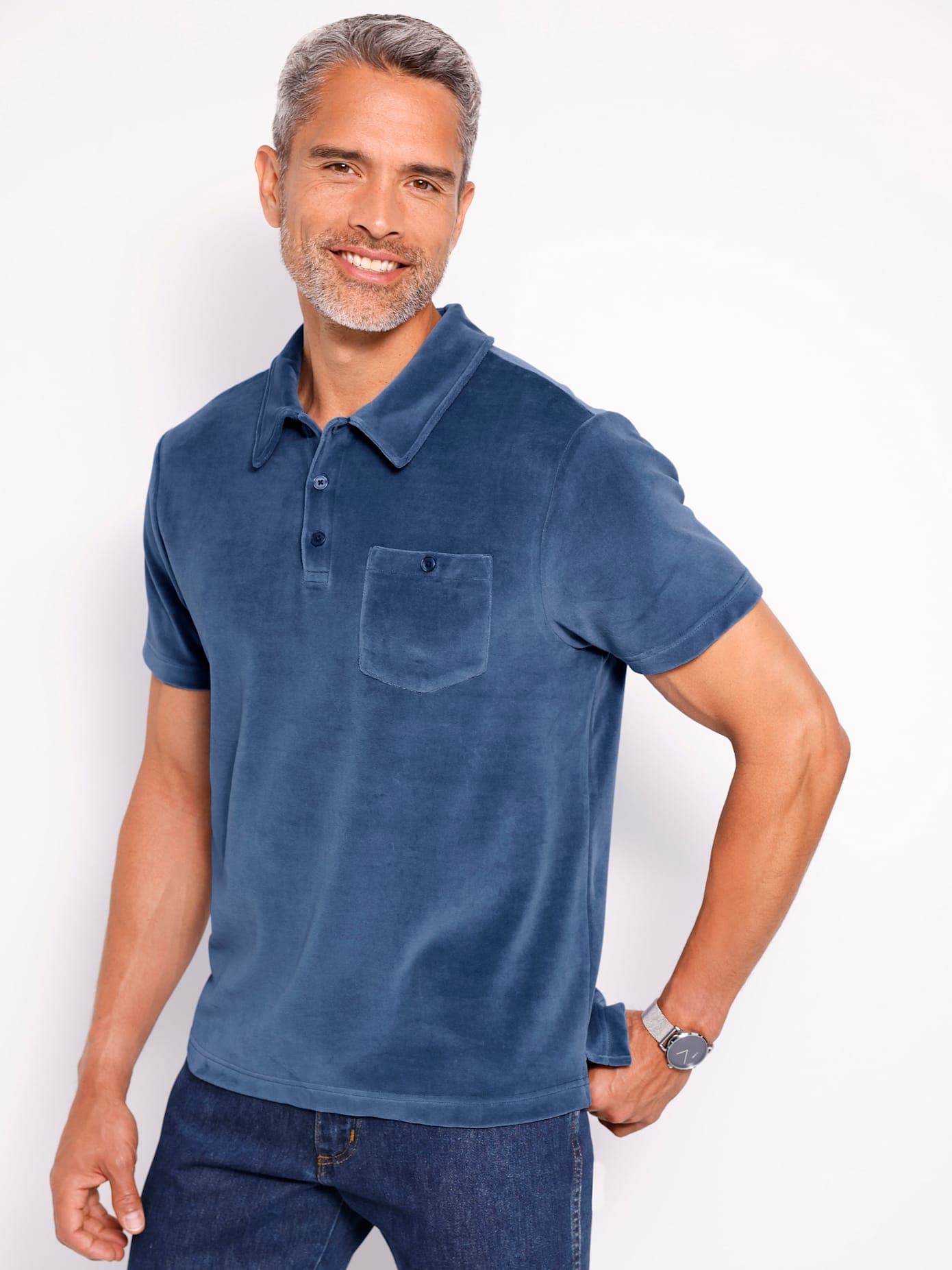 Classic Langarmshirt "Kurzarm-Poloshirt", 1 Stk. günstig online kaufen