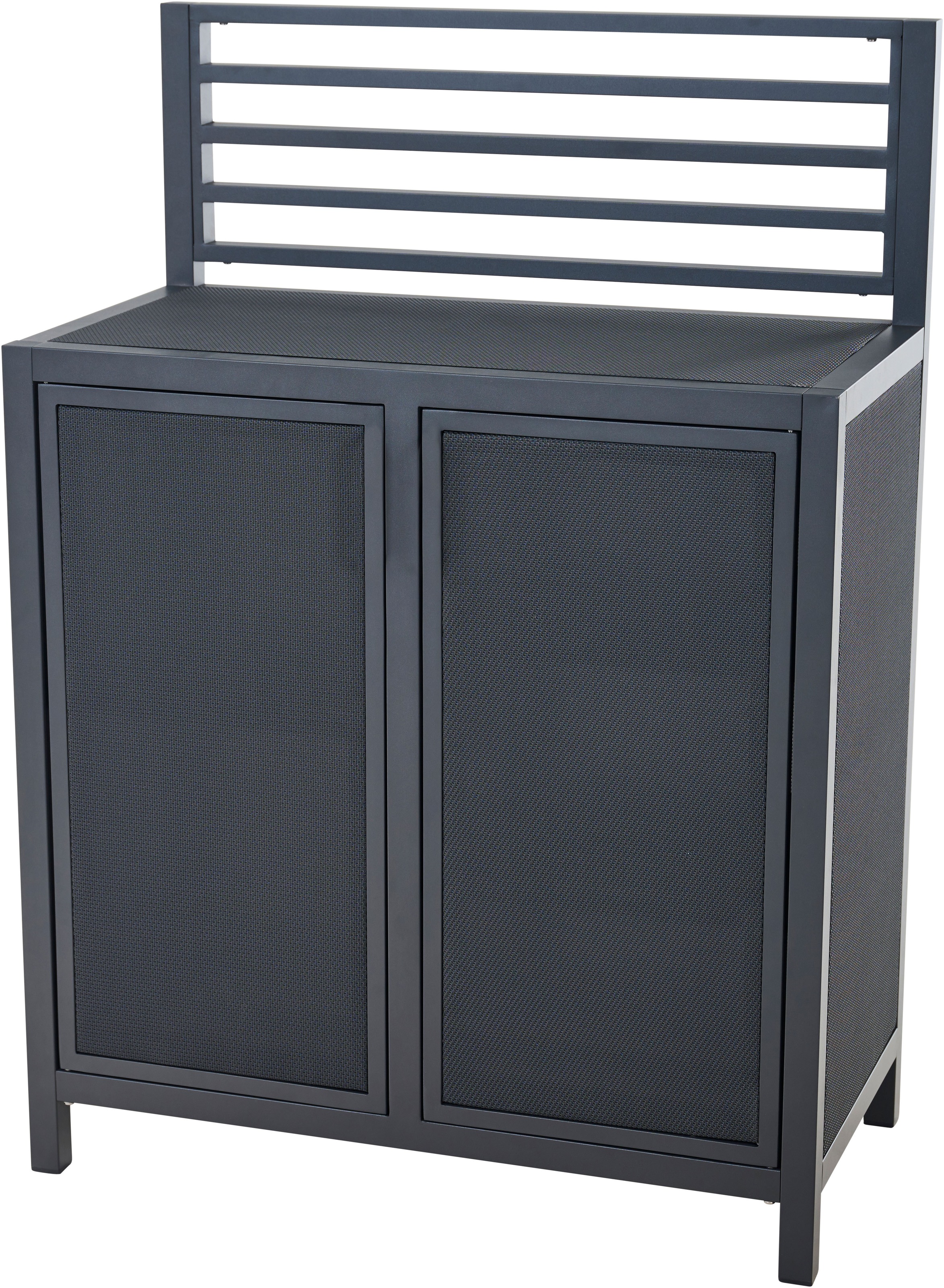 Siena Garden Gartentisch »PALMA Mittelelement mit Gitter« Aluminiumrahmen, Ranotex® Bezug dunkelgrau