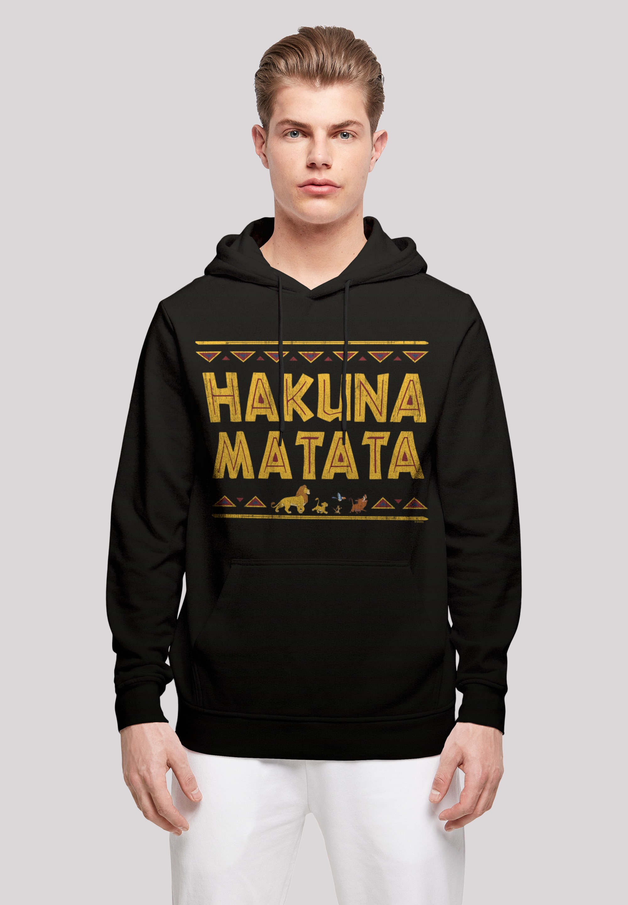 F4NT4STIC Kapuzenpullover "Disney König der Löwen Hakuna Matata", Print