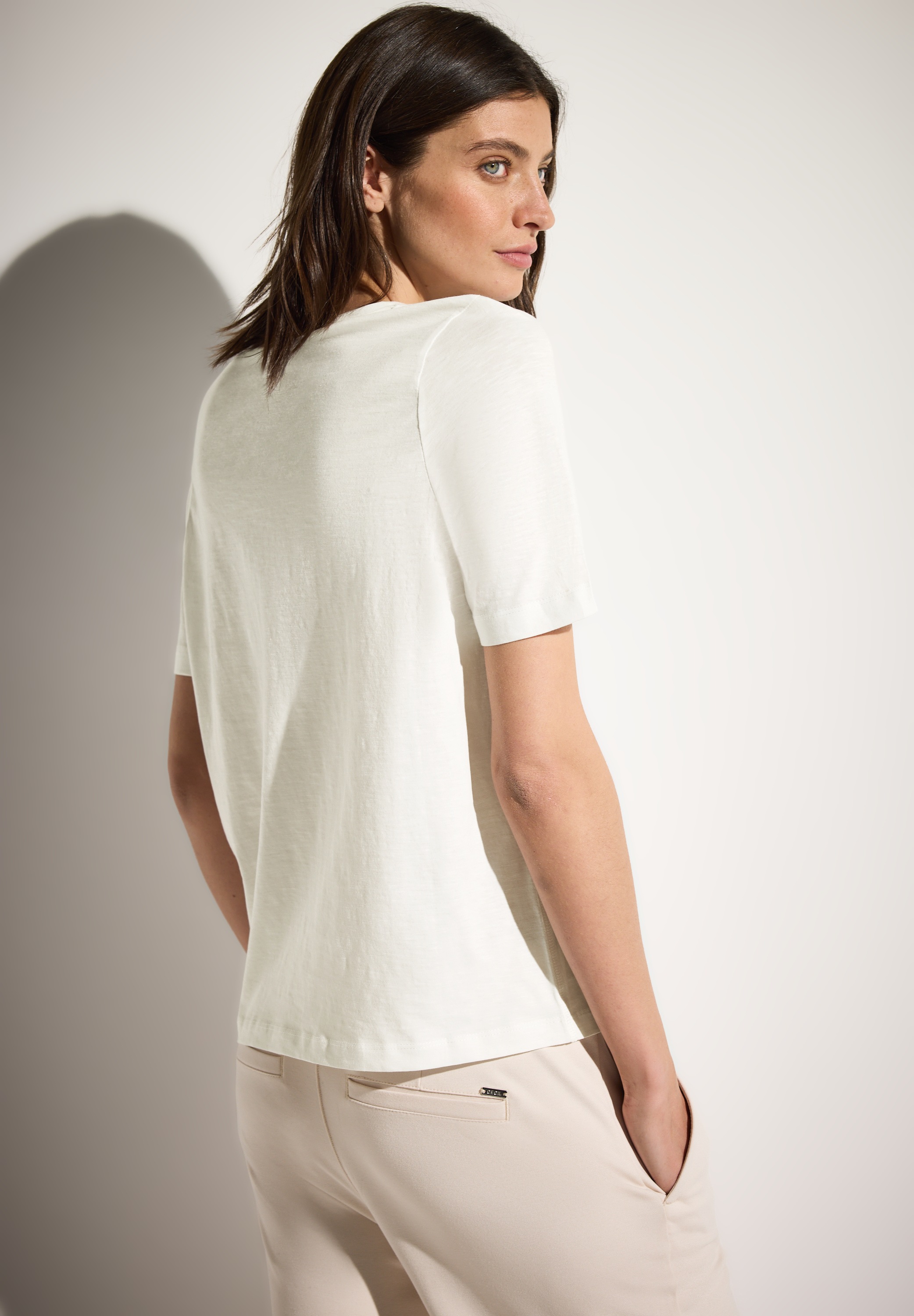 Cecil V-Shirt mit V-Ausschnitt günstig online kaufen