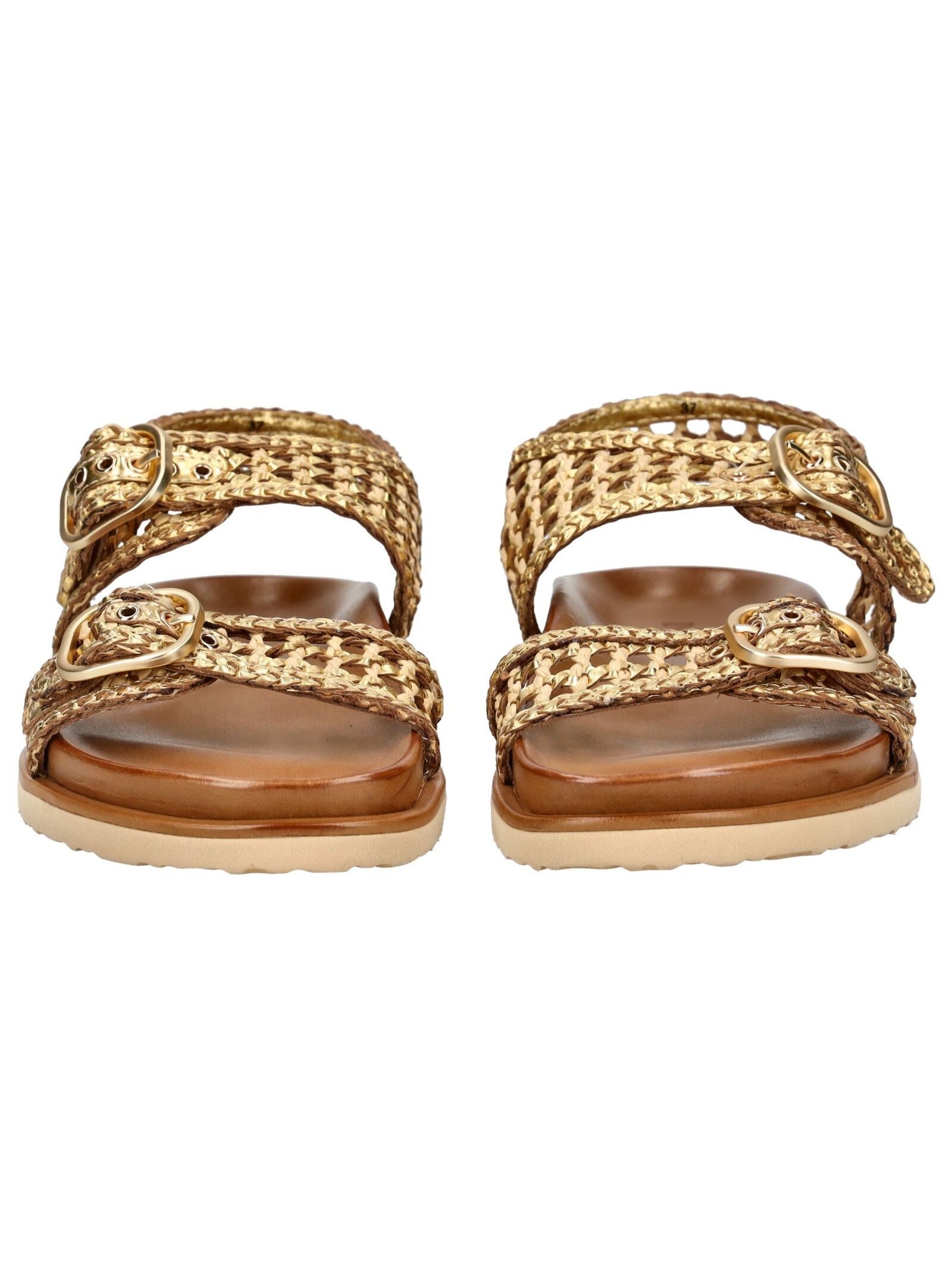 INUOVO Sandalen Leder Women's Strap Sandal Gold 38 2