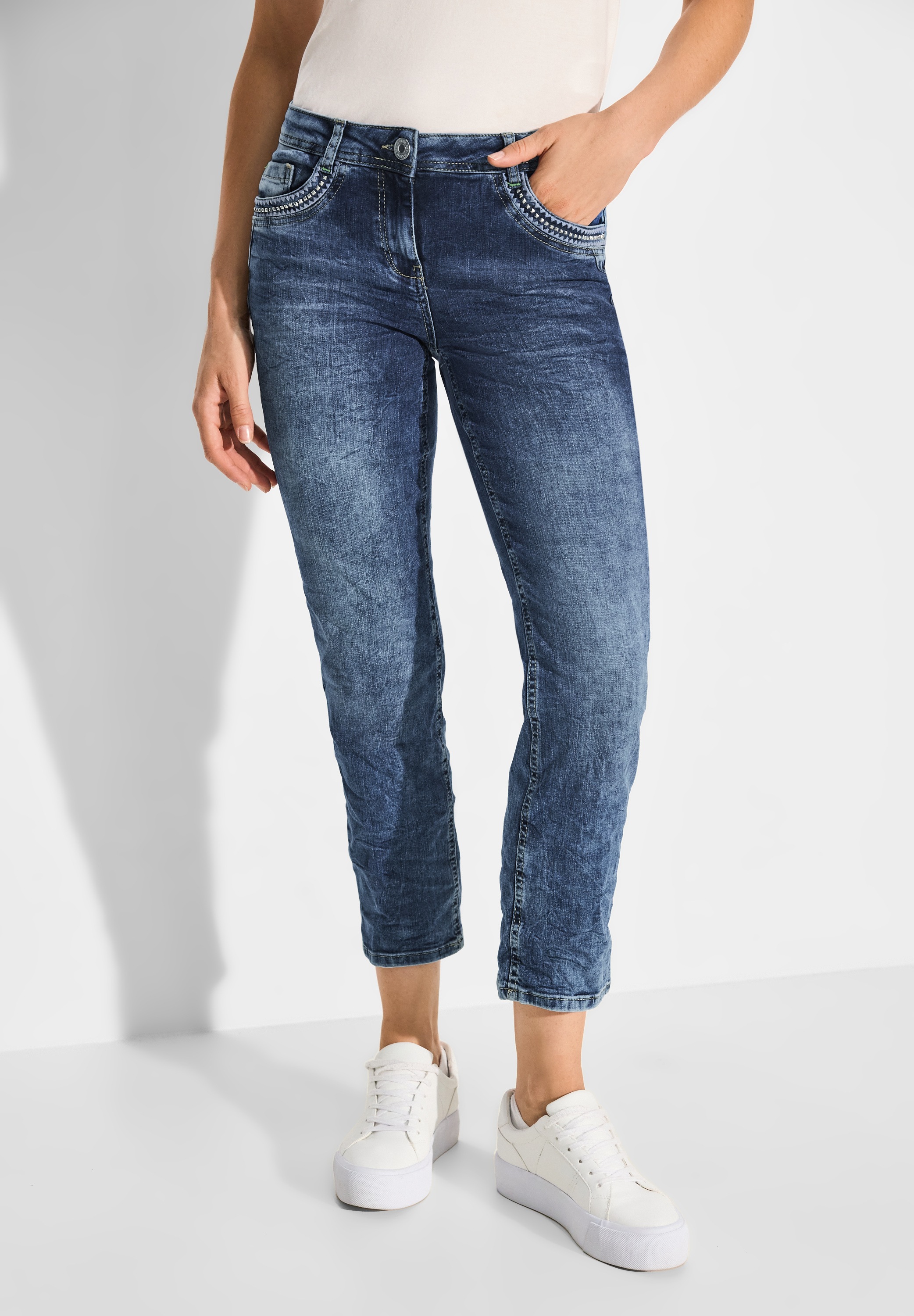 Cecil Gerade Jeans, Middle Waist günstig online kaufen