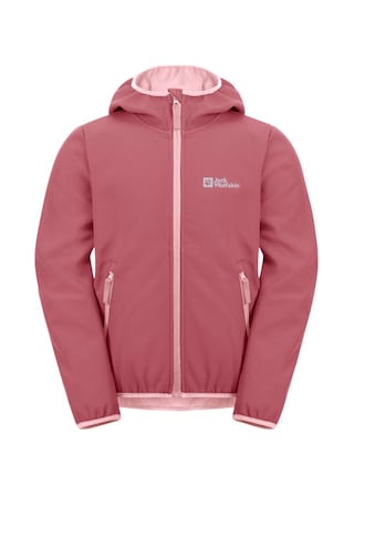 Softshelljacke »FOURWINDS JACKET KIDS«, mit Kapuze